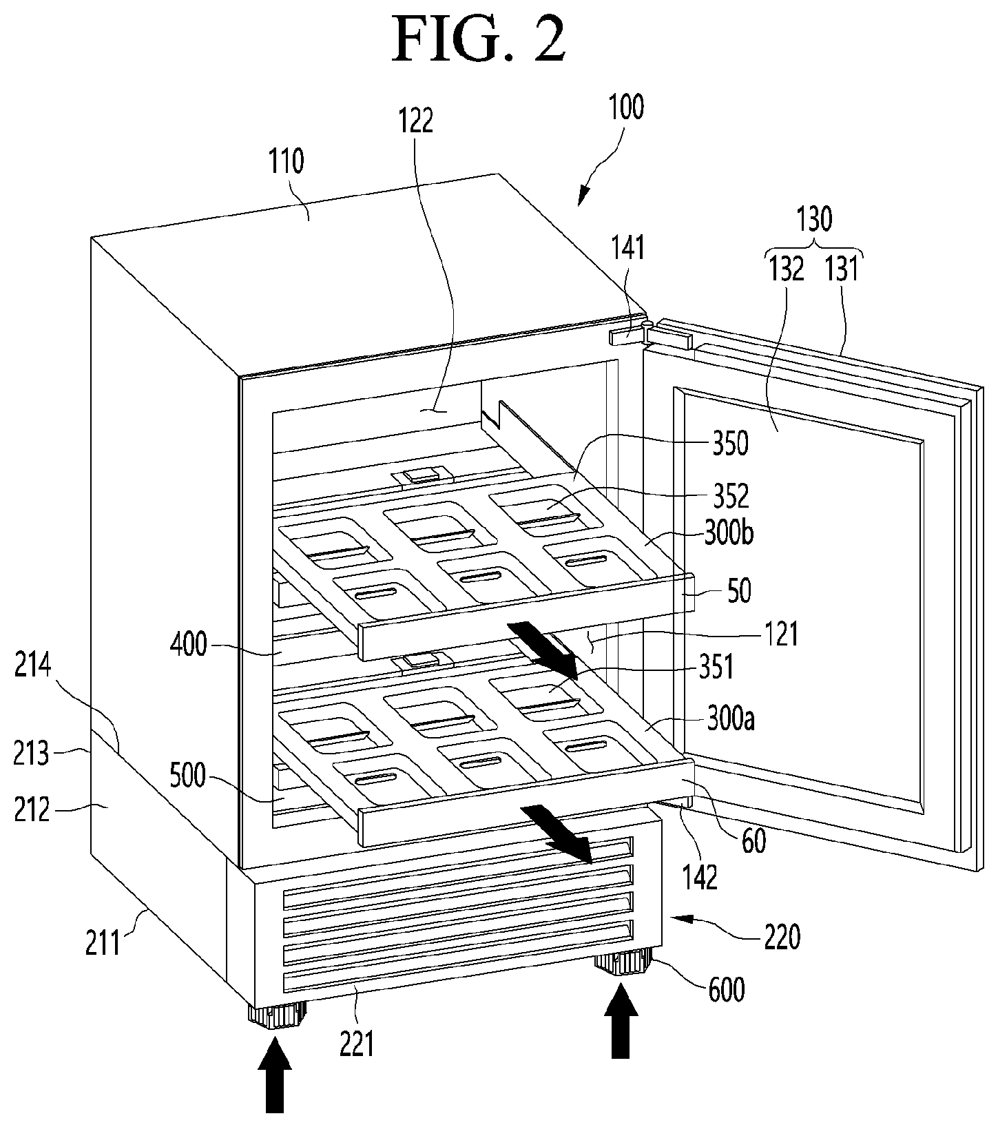 Patent US12342771 Figure 2 – Plant cultivation device and refrigerator