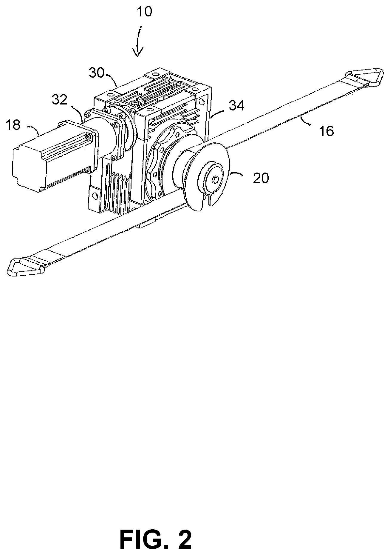 Patent US12342788 Figure 2 – Constant speed strap drive control unit