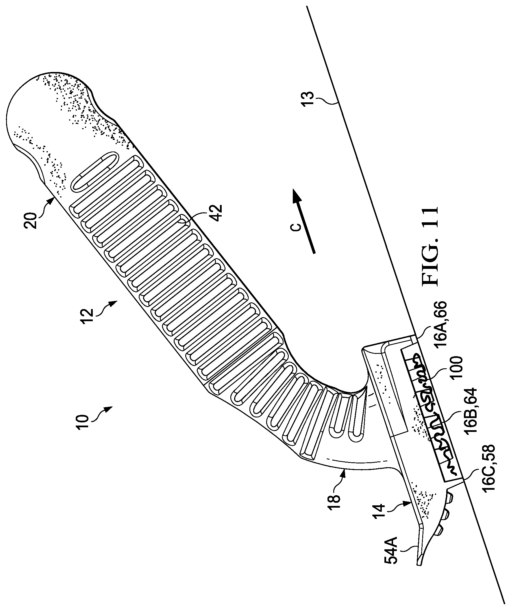 Patent US12342791 Figure 10 – Method and apparatus for pet hair removal