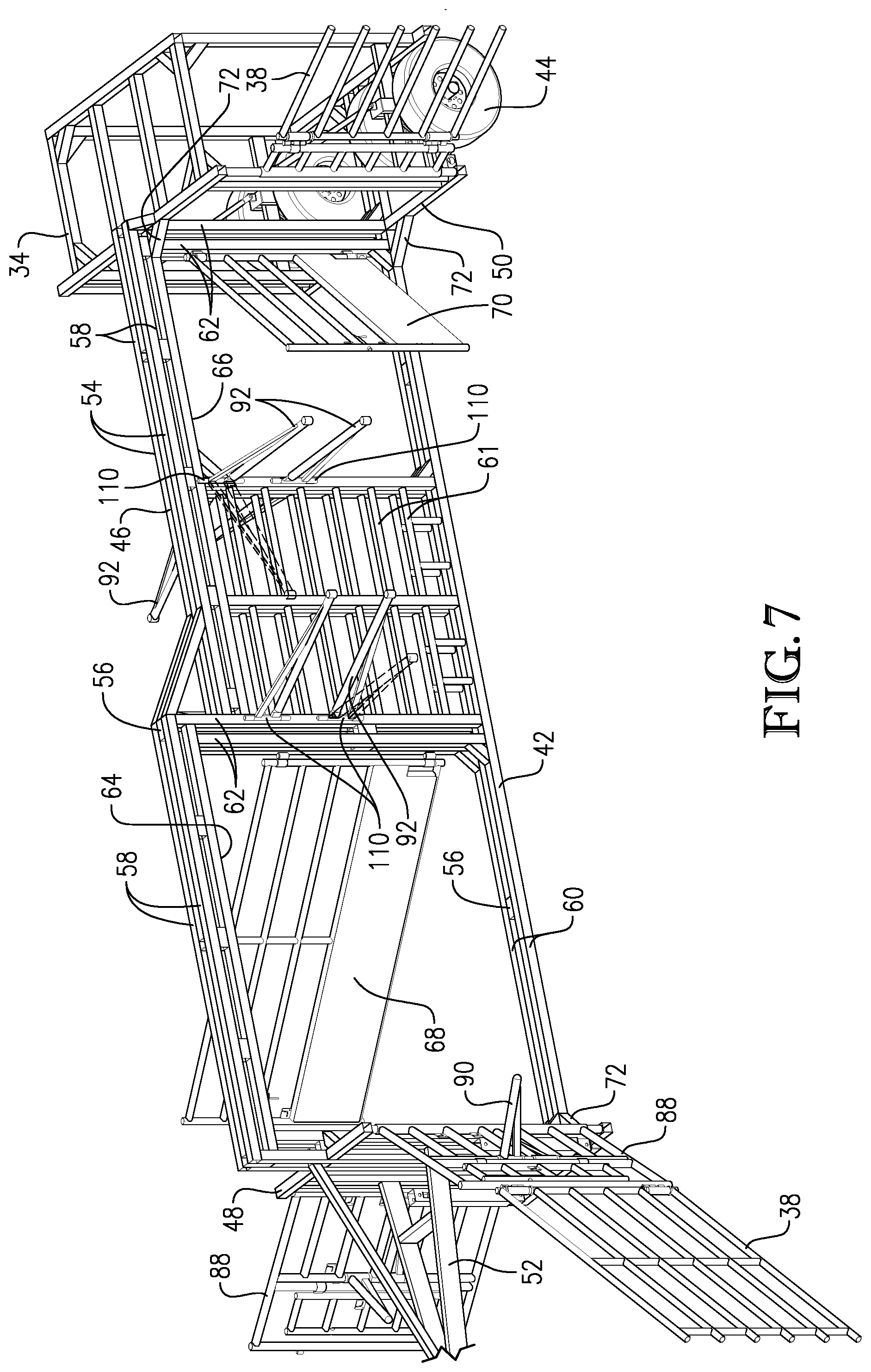 Patent US12342795 Figure 7 – Augmented portable corral system