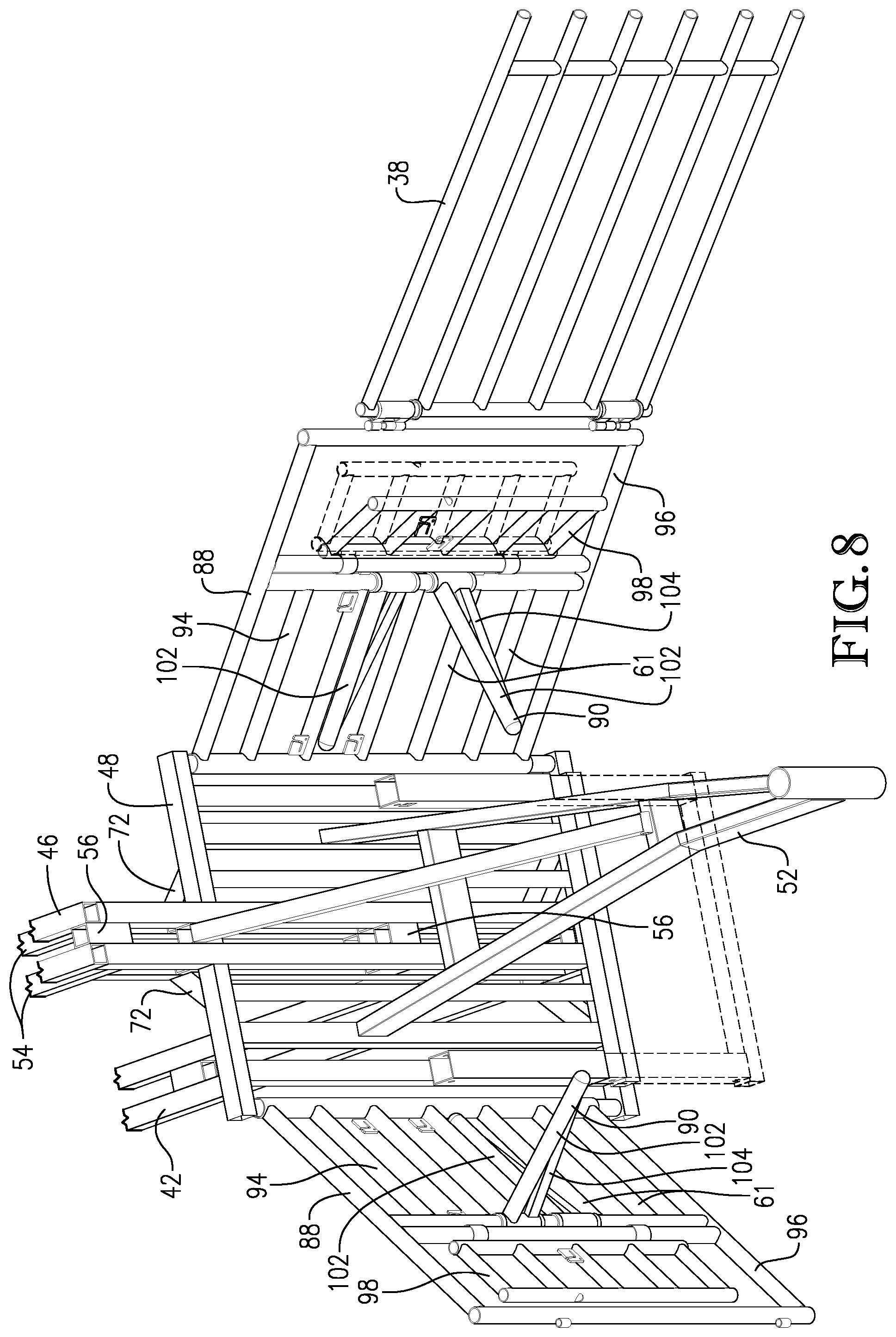 Patent US12342795 Figure 8 – Augmented portable corral system