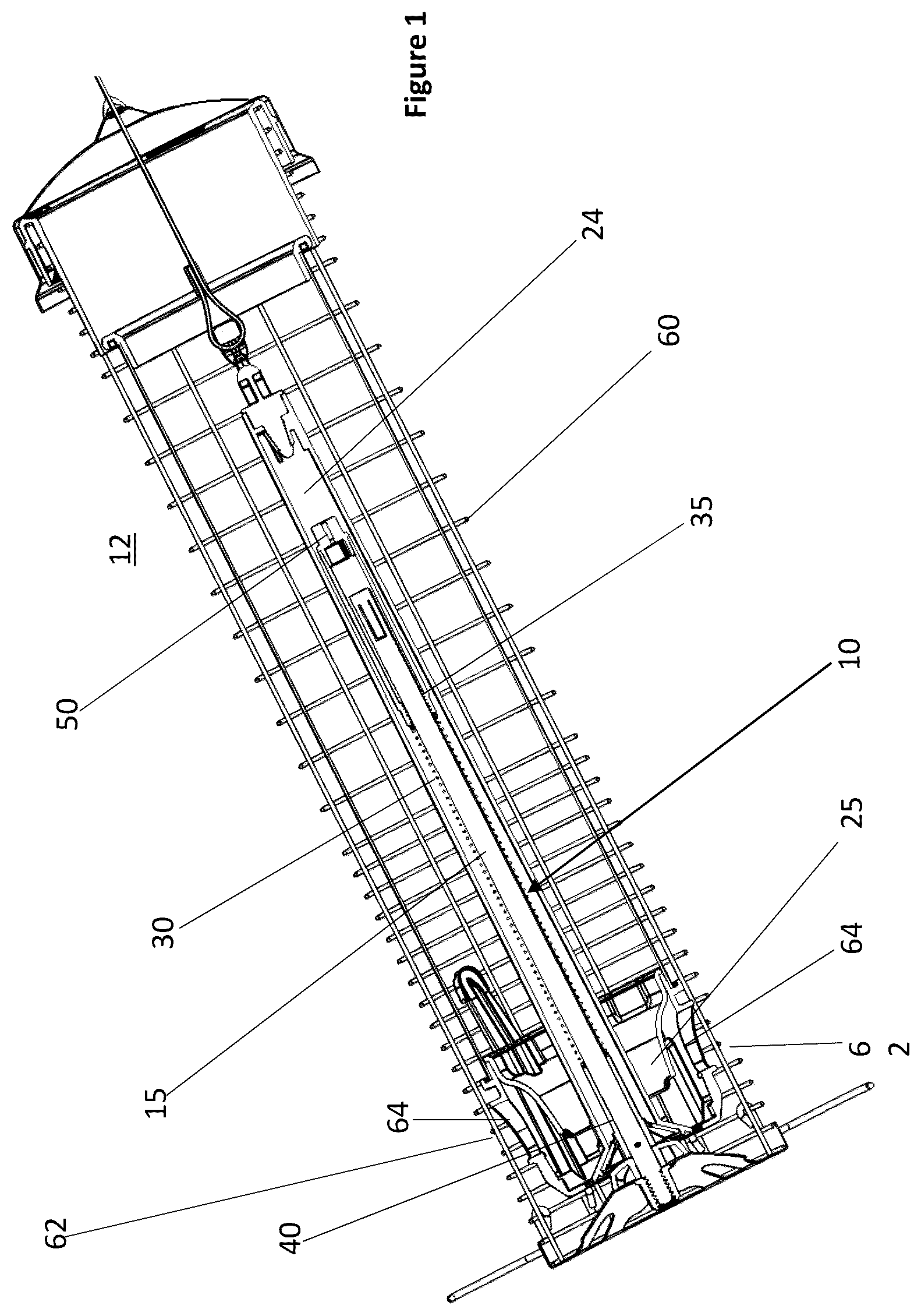 Patent US12342796 Figure 1 – Adjustable spring system for use in bird feeders