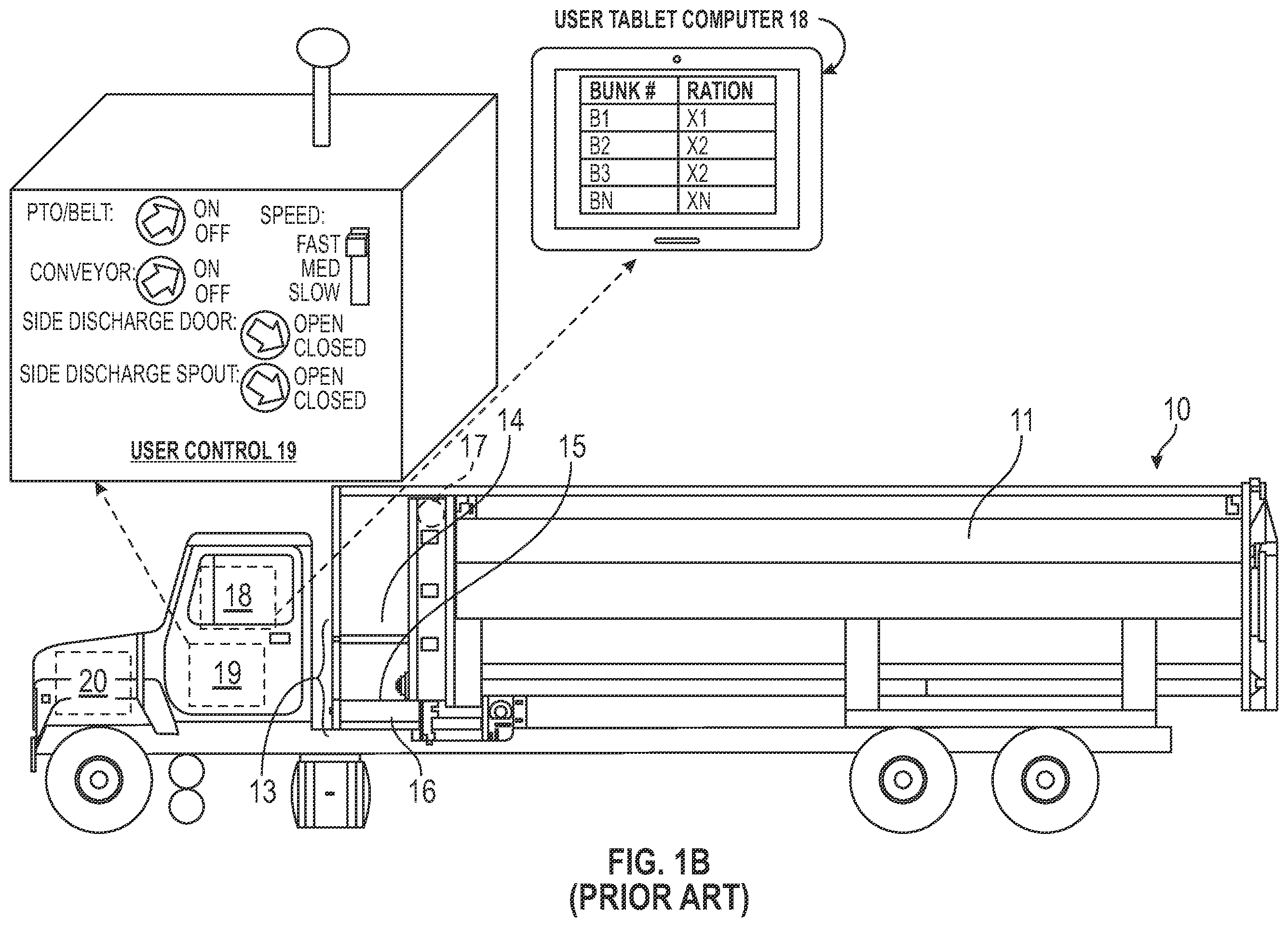 Patent US12342797 Figure 2 – Autonomous system for evenly dispensing livestock feed