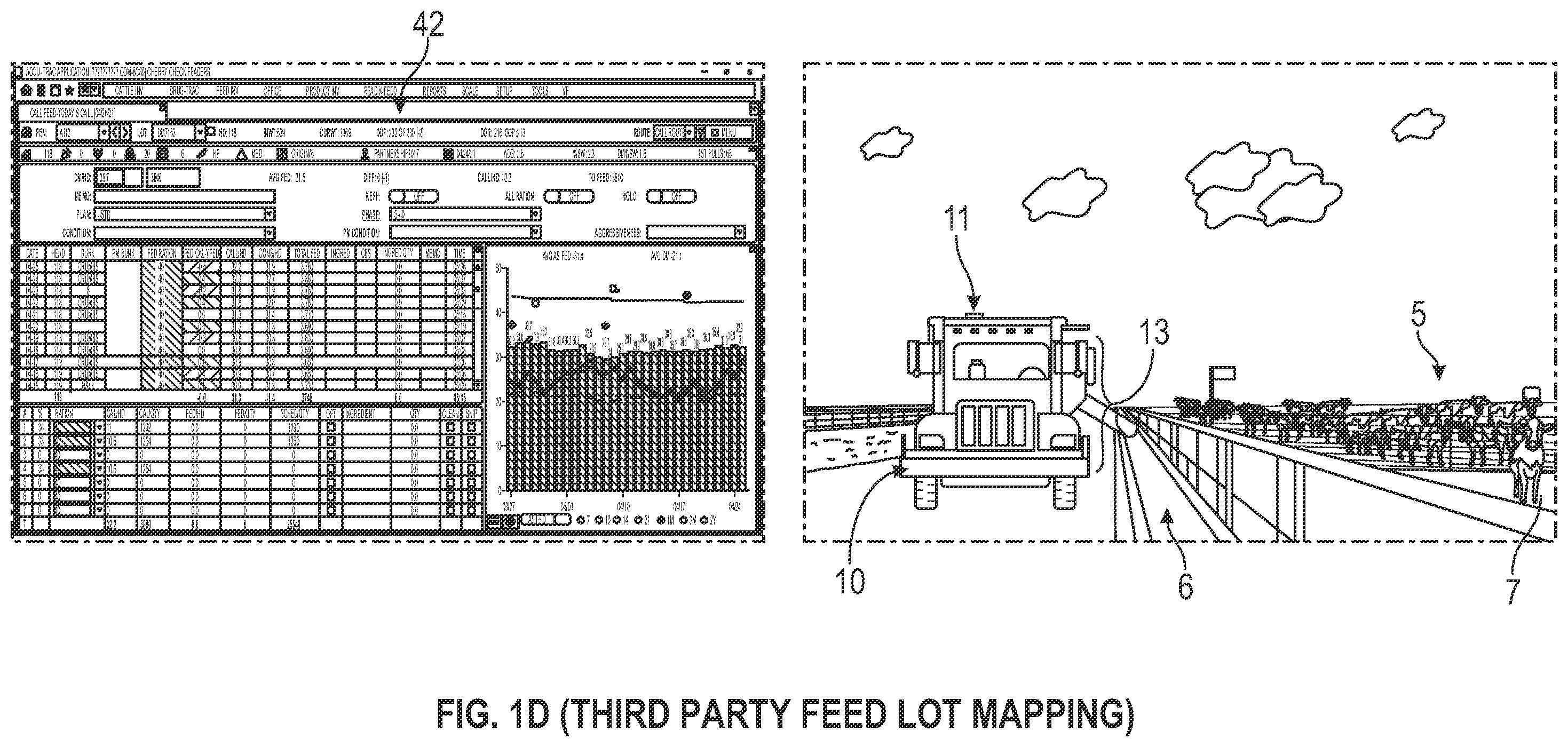 Patent US12342797 Figure 4 – Autonomous system for evenly dispensing livestock feed