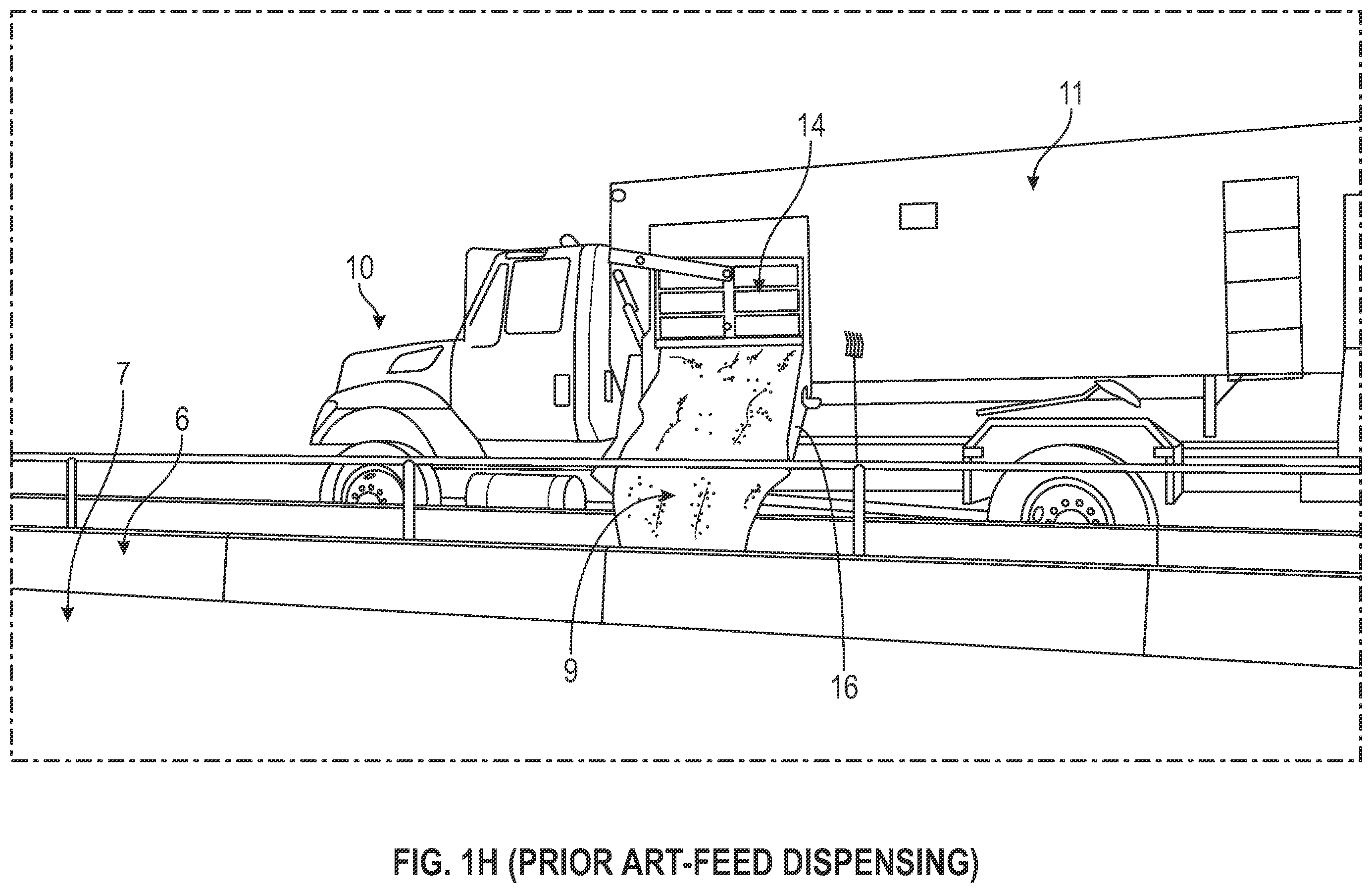 Patent US12342797 Figure 8 – Autonomous system for evenly dispensing livestock feed