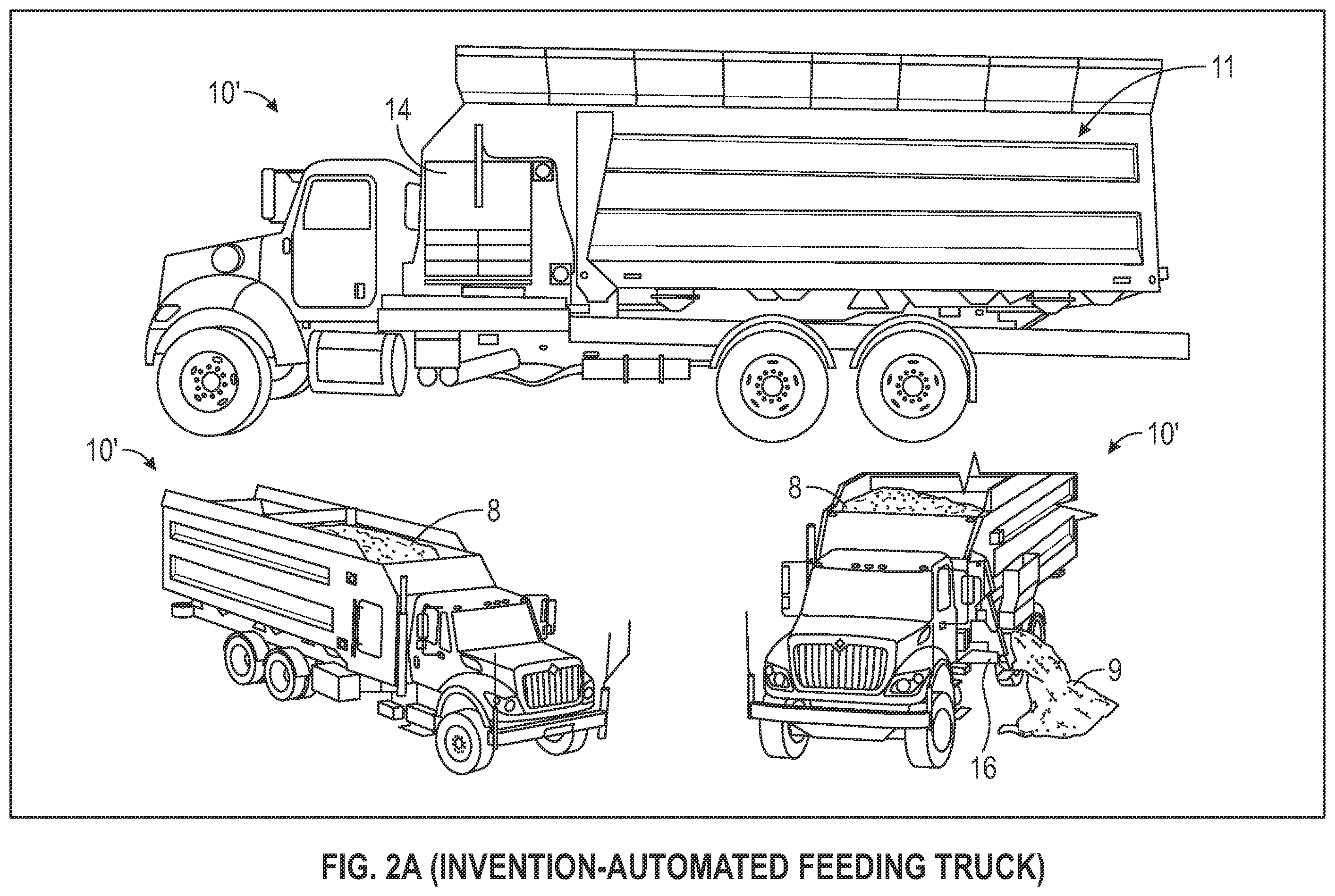 Patent US12342797 Figure 9 – Autonomous system for evenly dispensing livestock feed