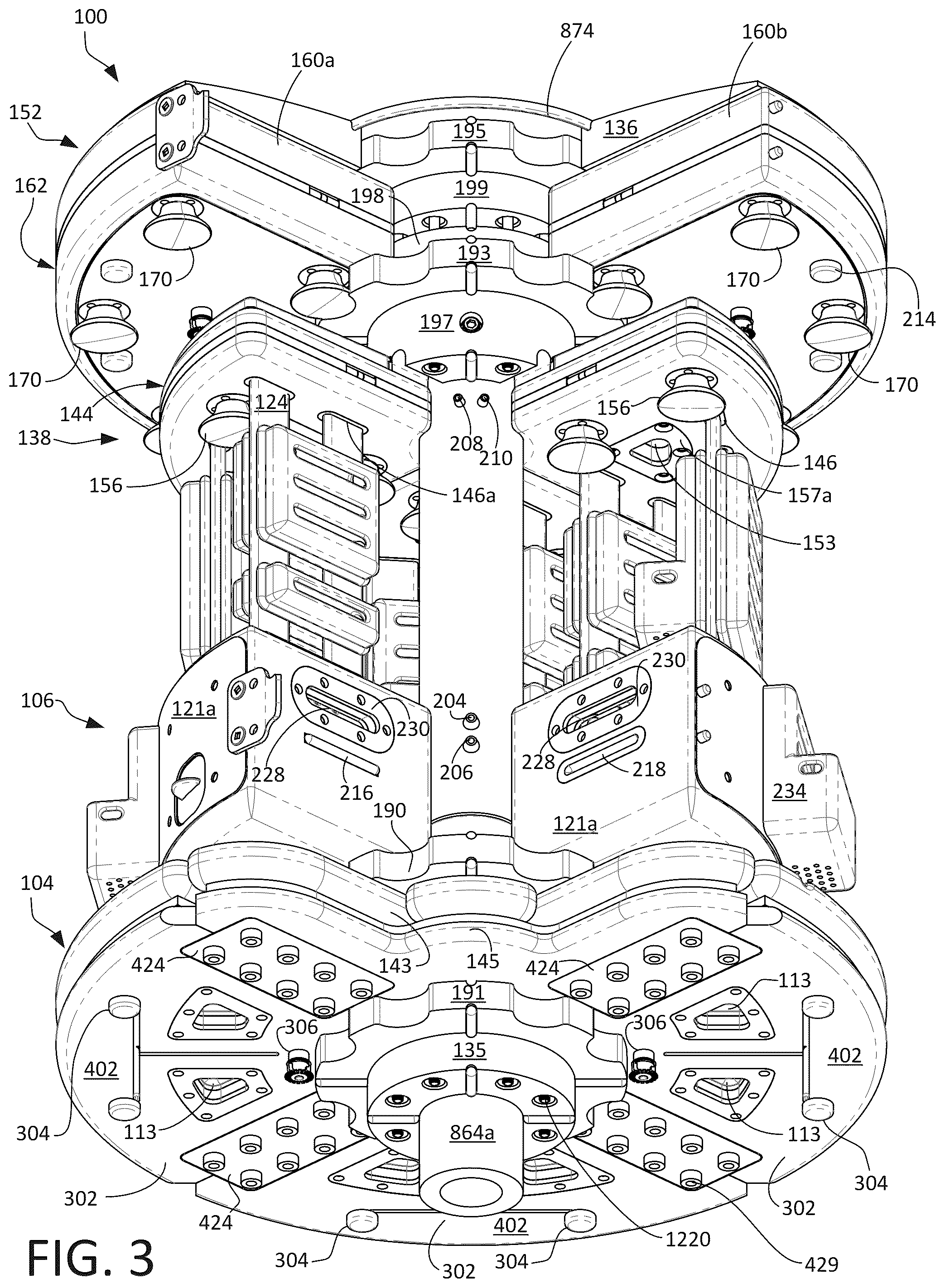 Patent US12342799 Figure 3 – Modular habitat system and method