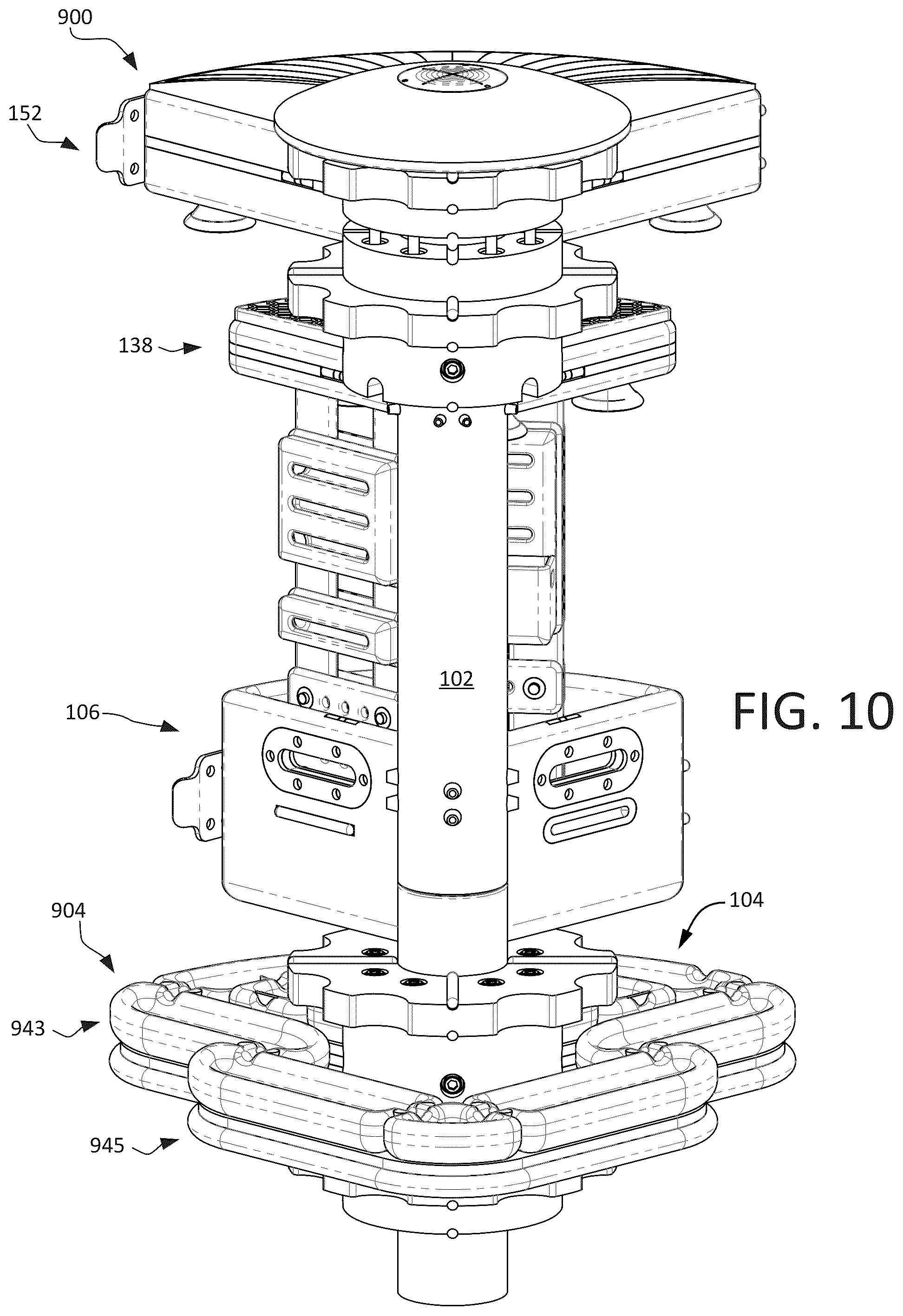 Patent US12342799 Figure 10 – Modular habitat system and method