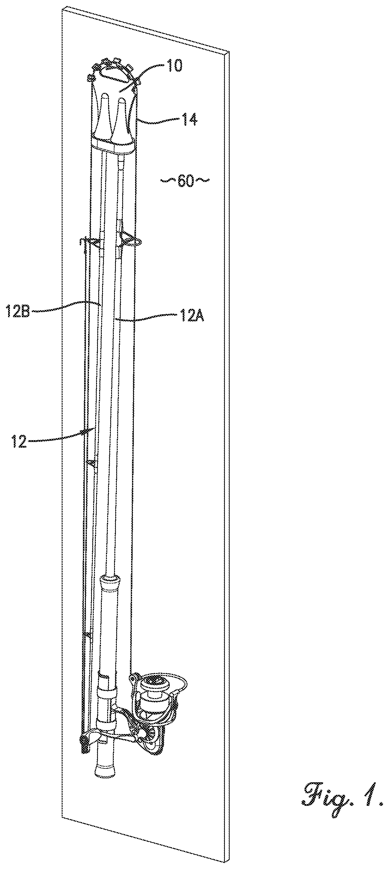 Patent US12342806 — Fishing rod retaining mechanism — Figure 1
