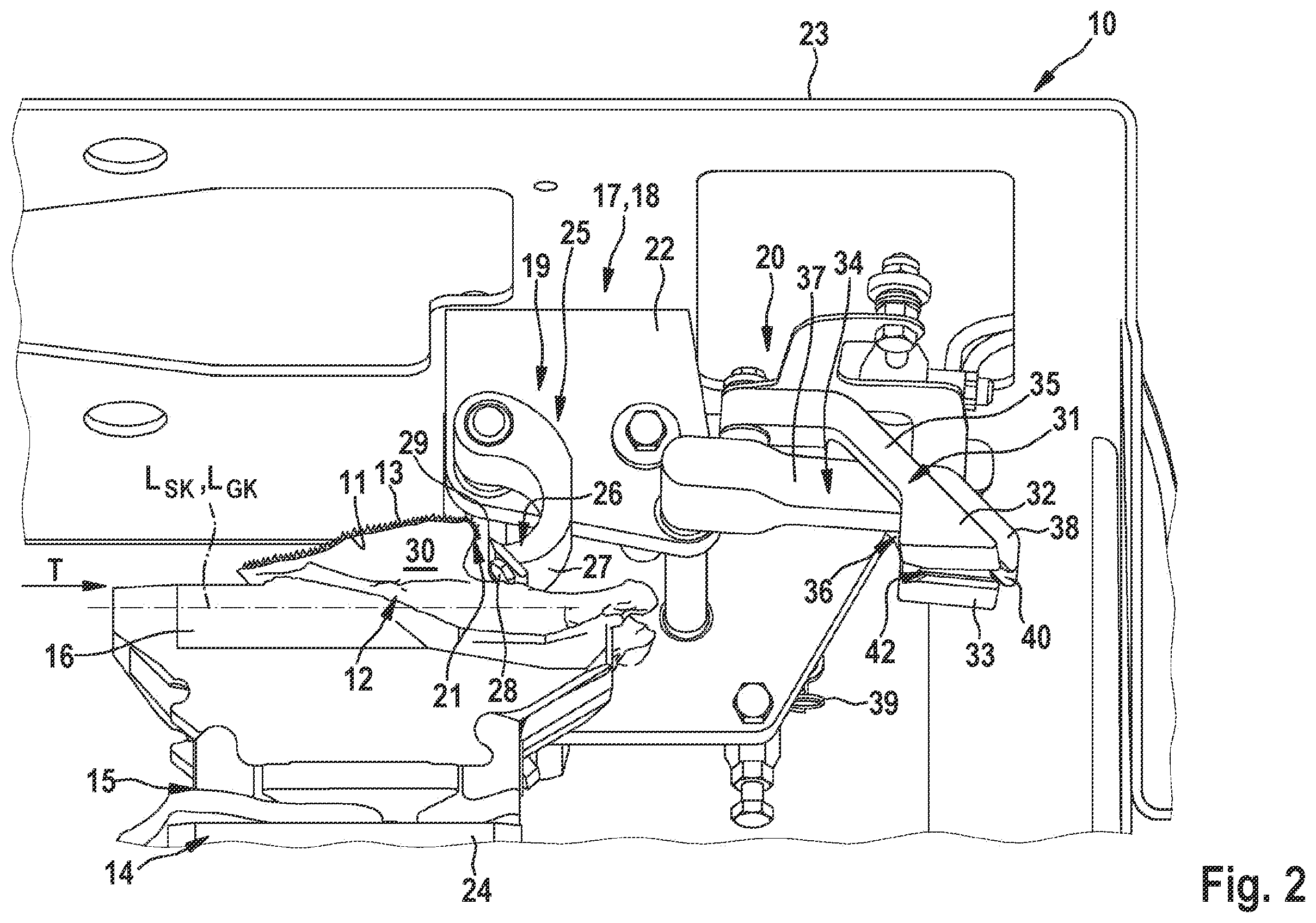 Patent US12342831 Figure 2 – Apparatus and method for detaching meat strips located on a breastbone crest of a poultry carcass