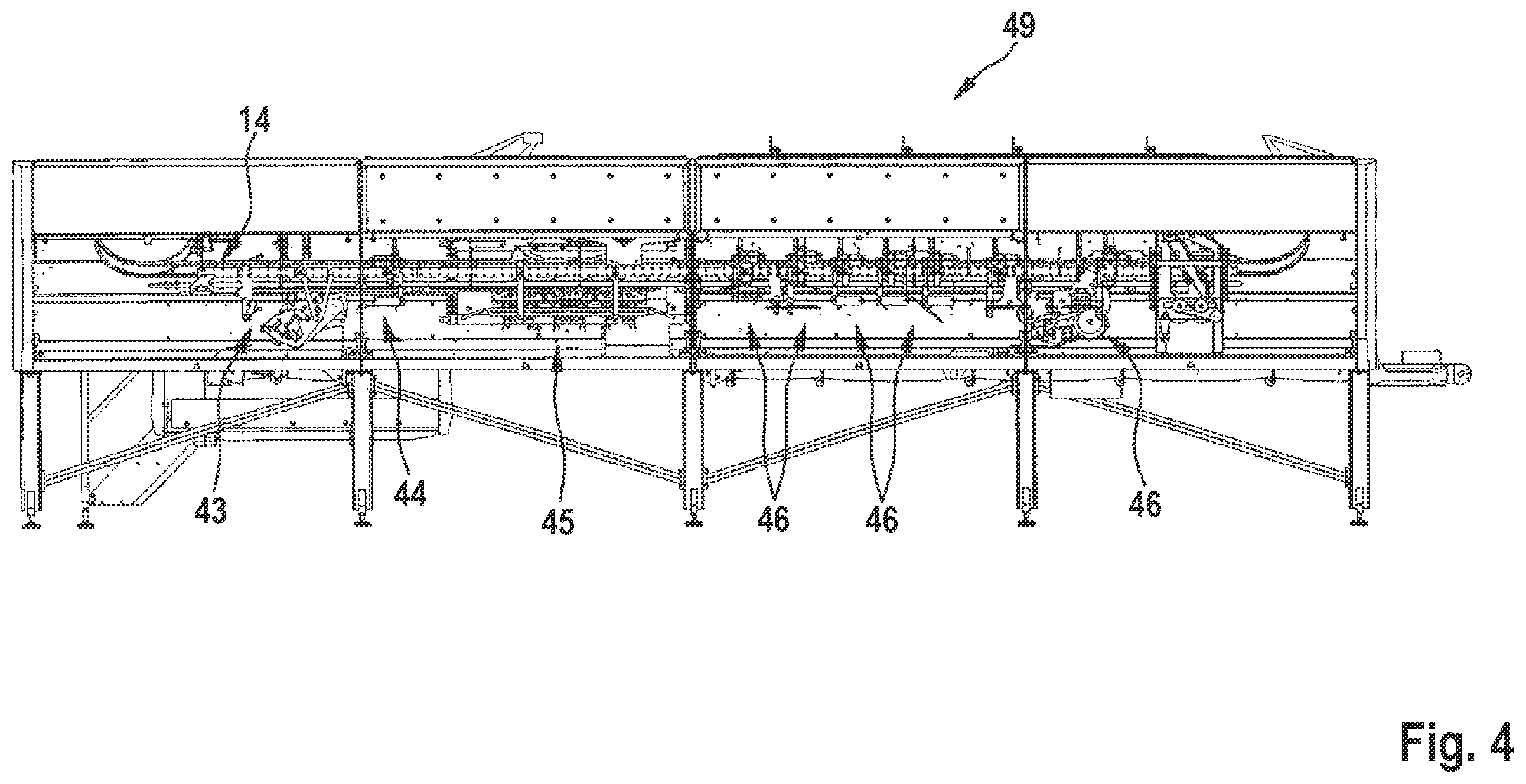 Patent US12342831 Figure 4 – Apparatus and method for detaching meat strips located on a breastbone crest of a poultry carcass