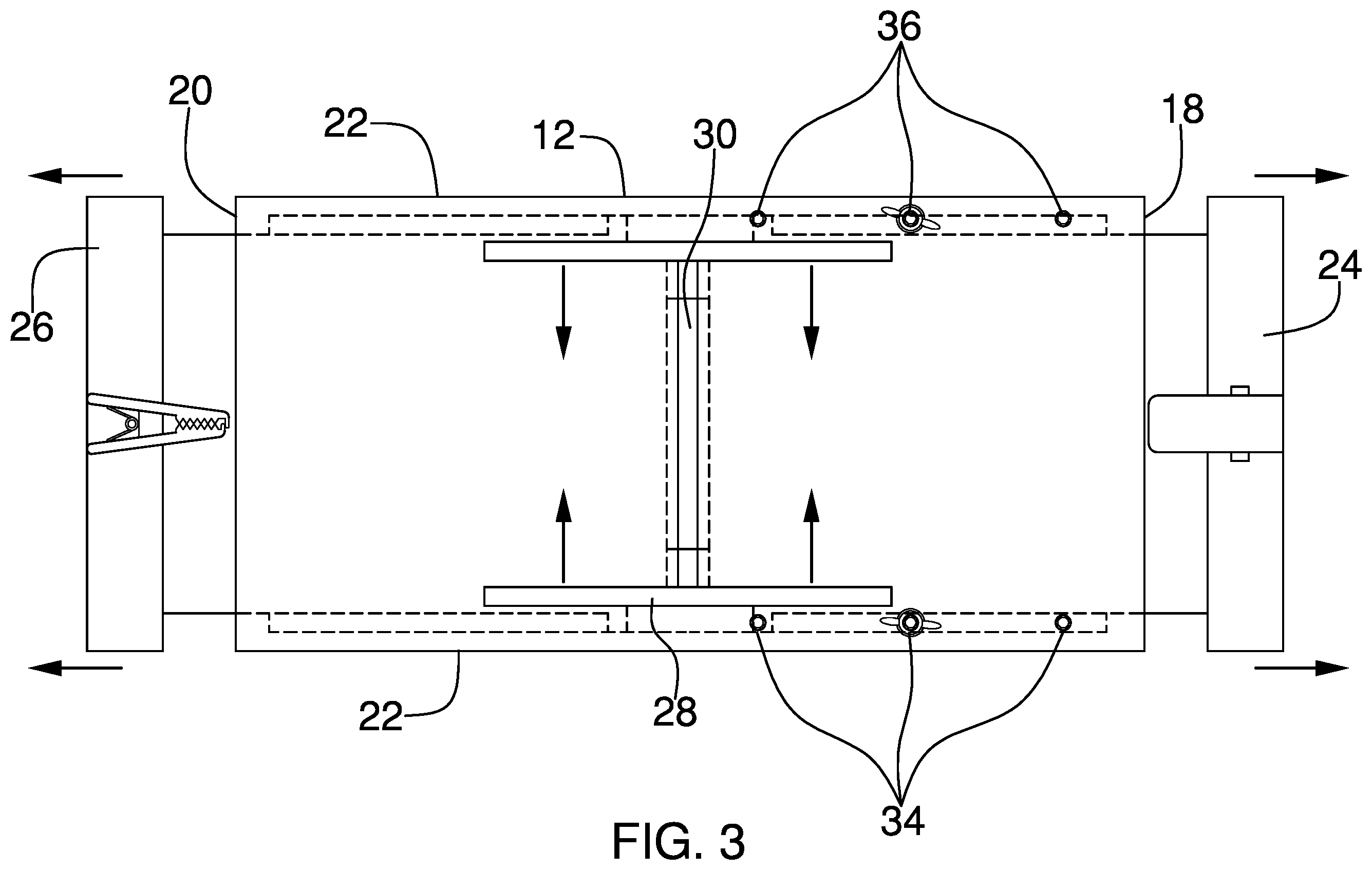 Patent US12342832 Figure 3 – Fish filleting stand device