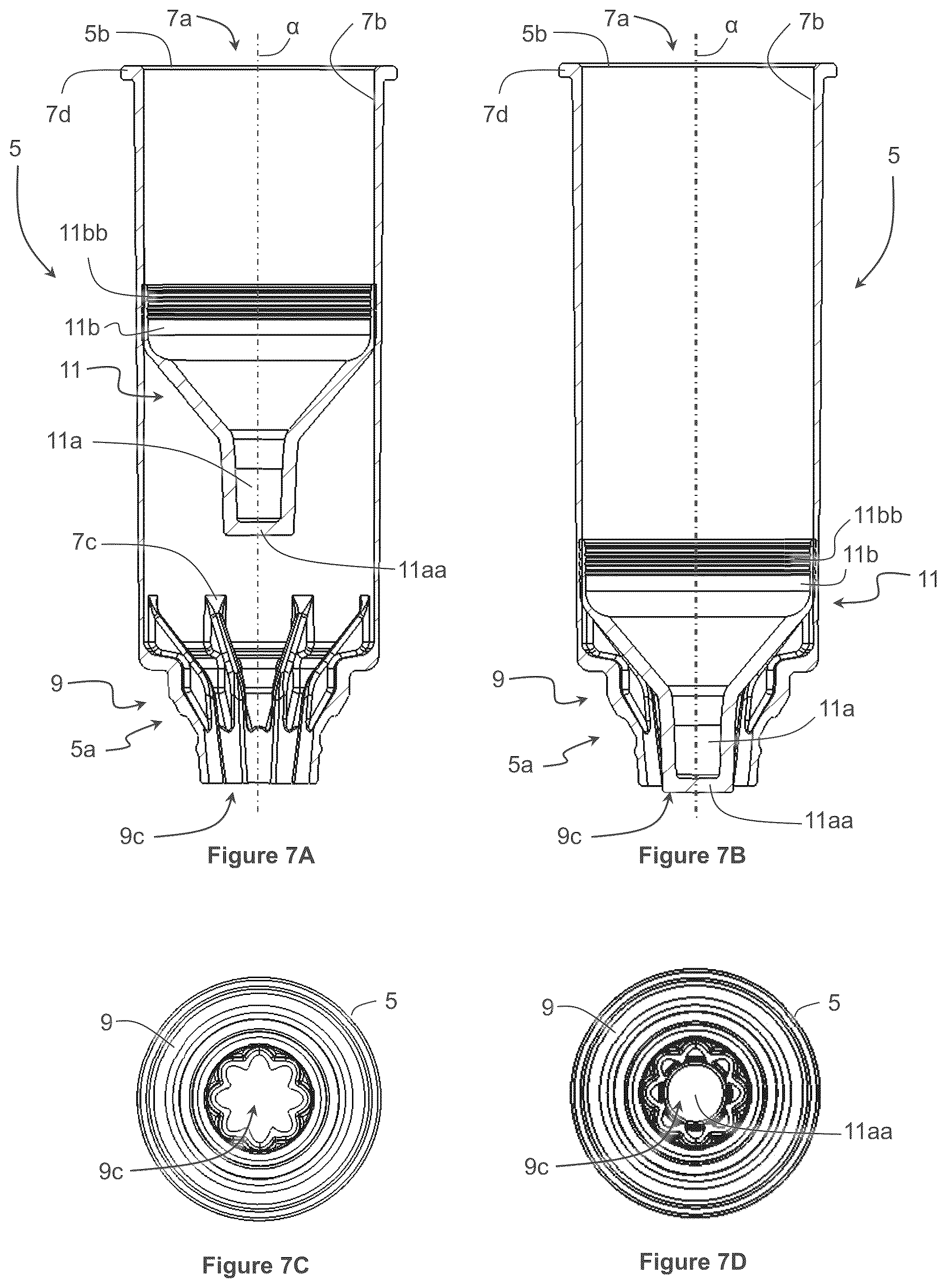 Patent US12342835 Figure 7 – Frozen dessert dispensing machine and cartridge