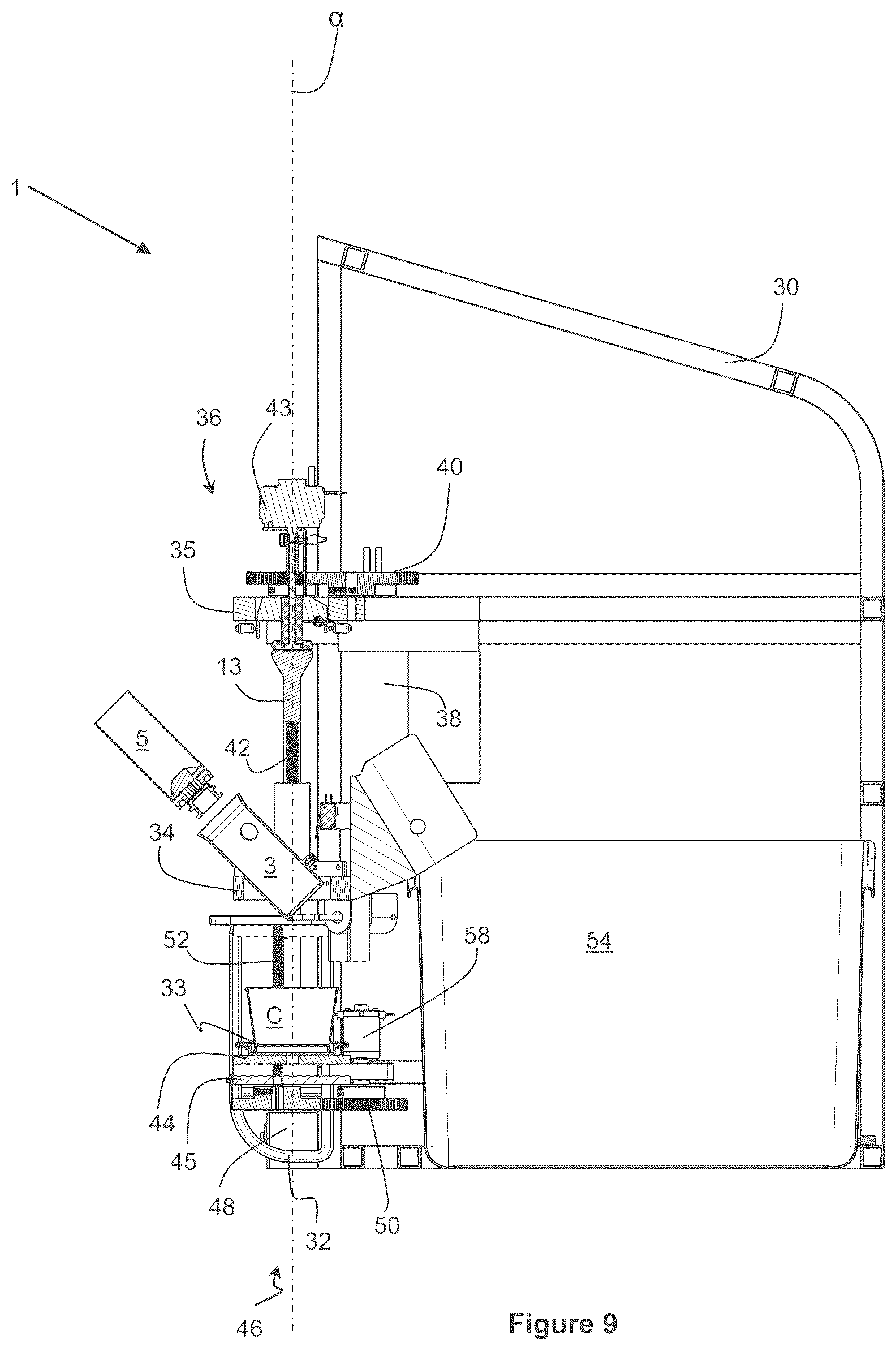 Patent US12342835 Figure 10 – Frozen dessert dispensing machine and cartridge