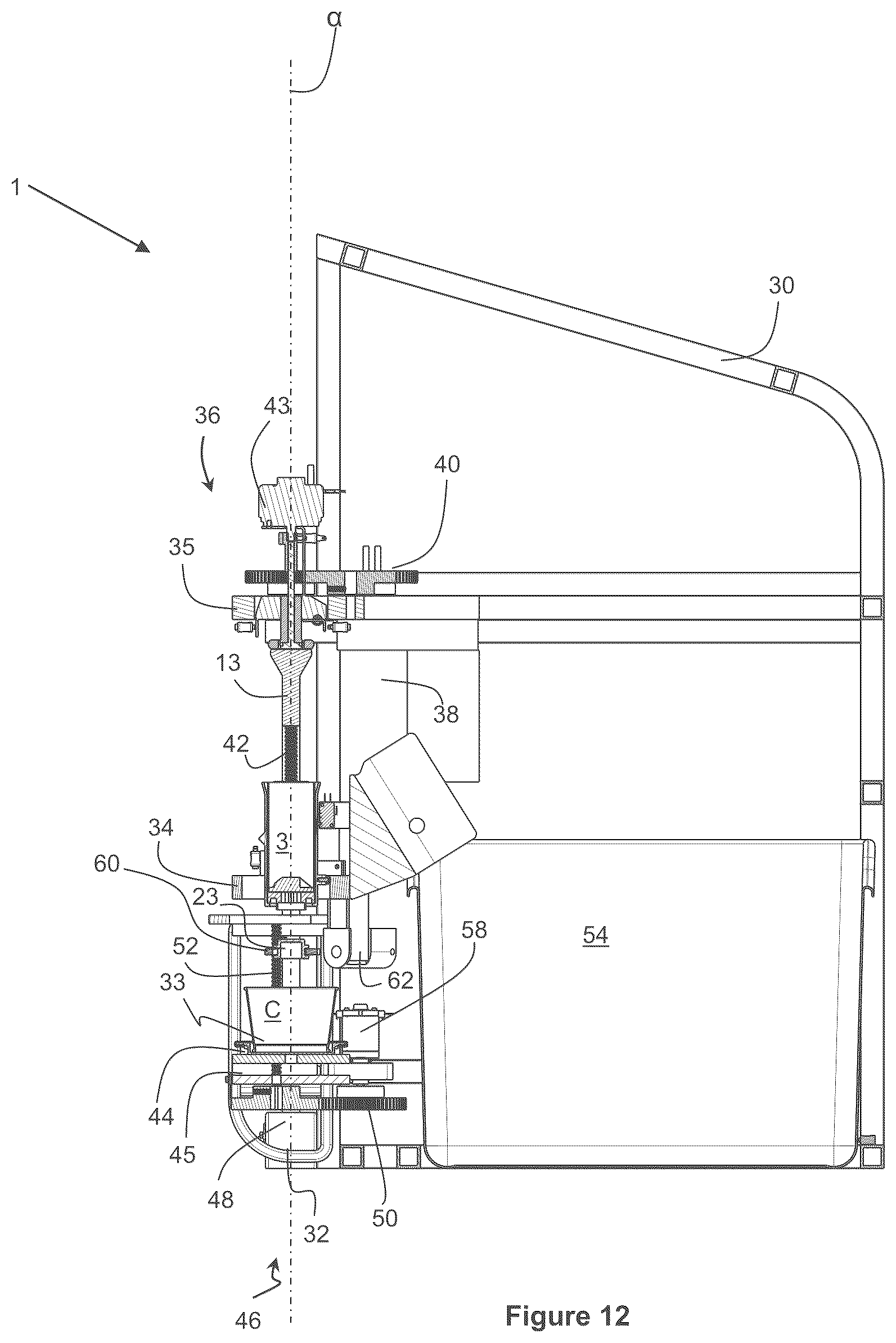 Patent US12342835 Figure 13 – Frozen dessert dispensing machine and cartridge