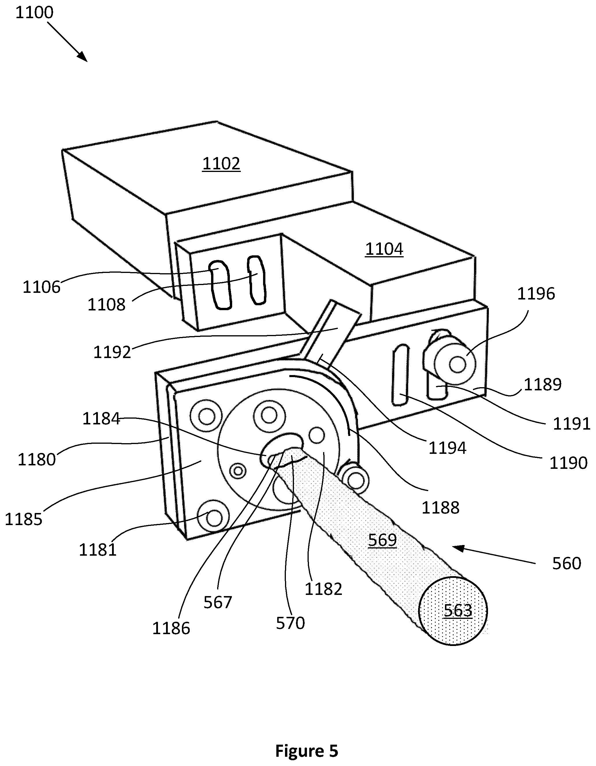 Patent US12342849 Figure 4 – Apparatus for manufacturing an aerosol-generating rod