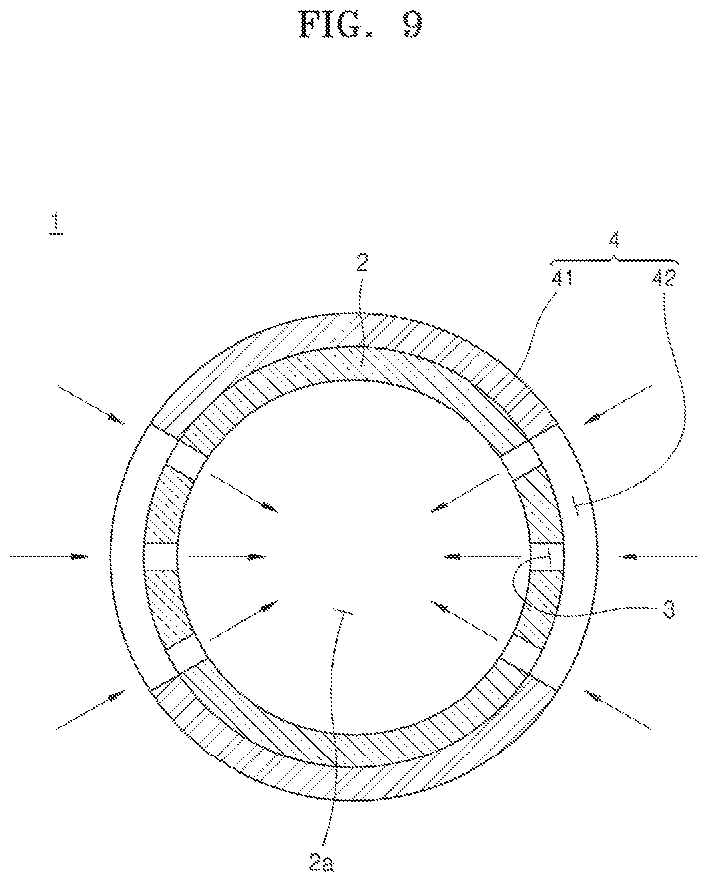 Patent US12342852 Figure 9 – Aerosol-generating article, cooling assembly for aerosol-generating articles, and air volume regulator