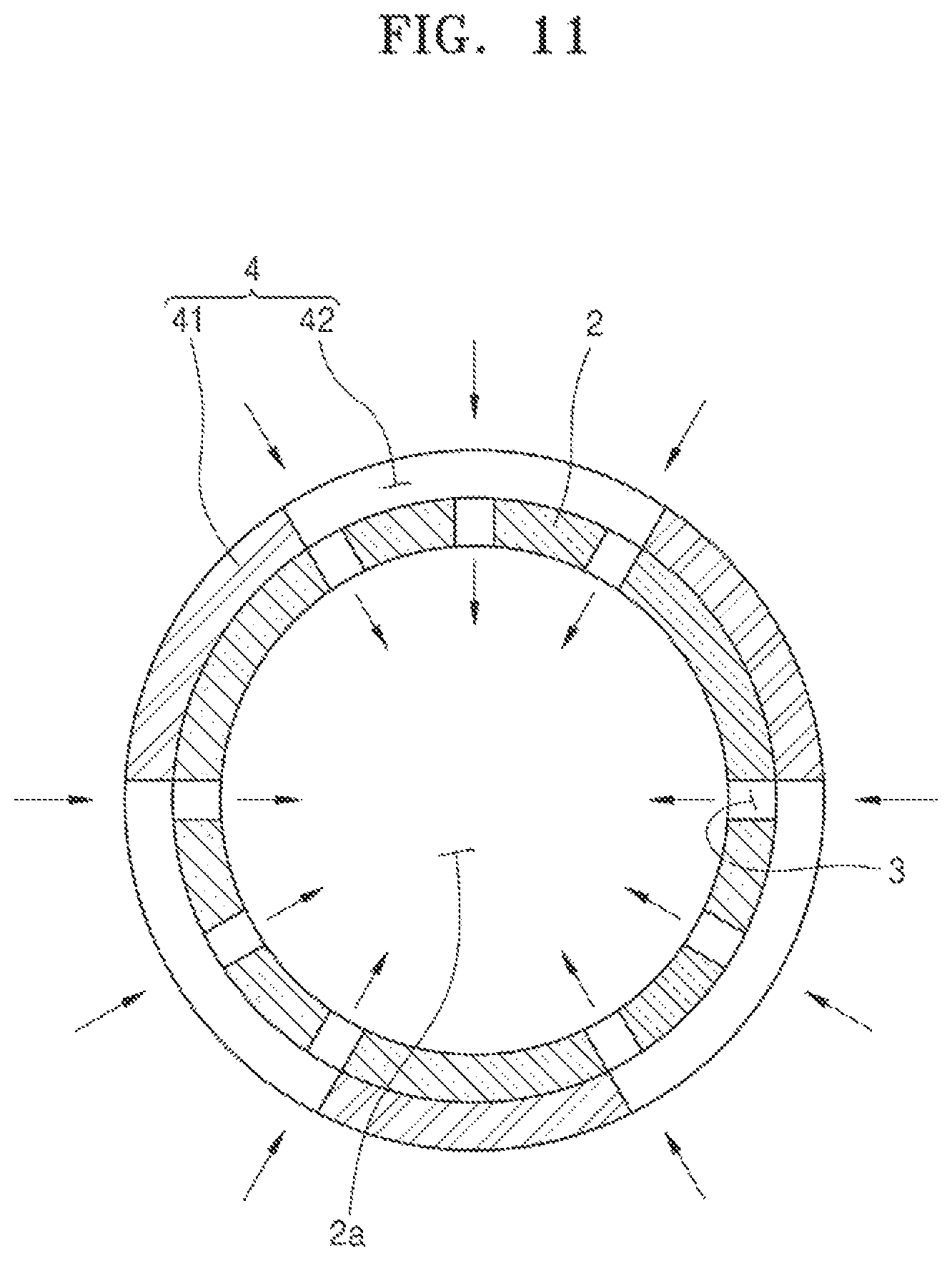 Patent US12342852 Figure 11 – Aerosol-generating article, cooling assembly for aerosol-generating articles, and air volume regulator