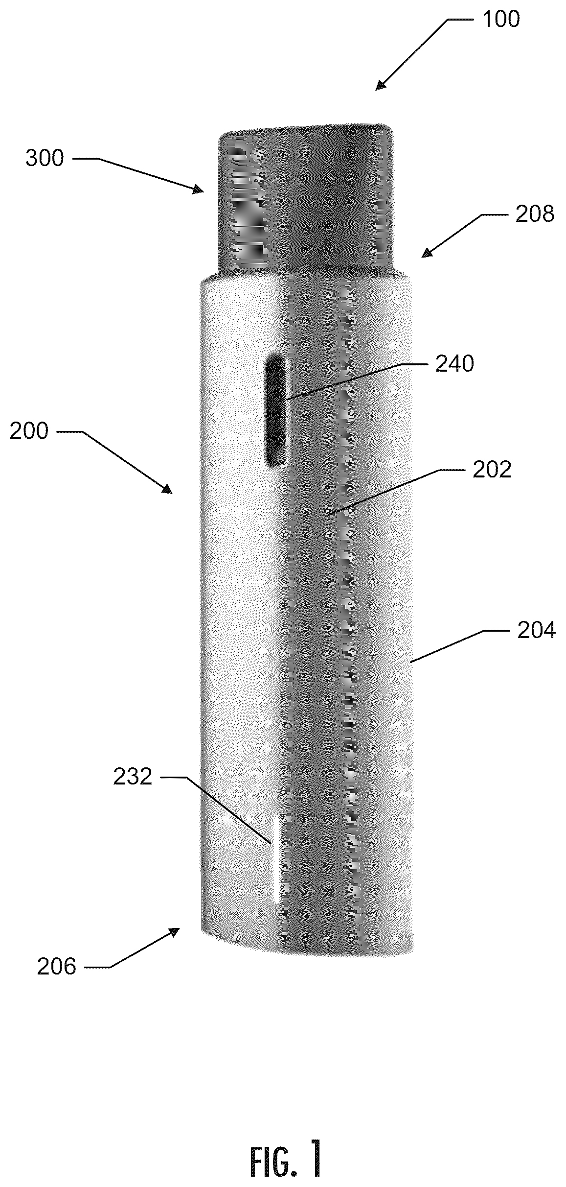 Patent US12342860 — Heater and liquid transport for an aerosol delivery system — Figure 1