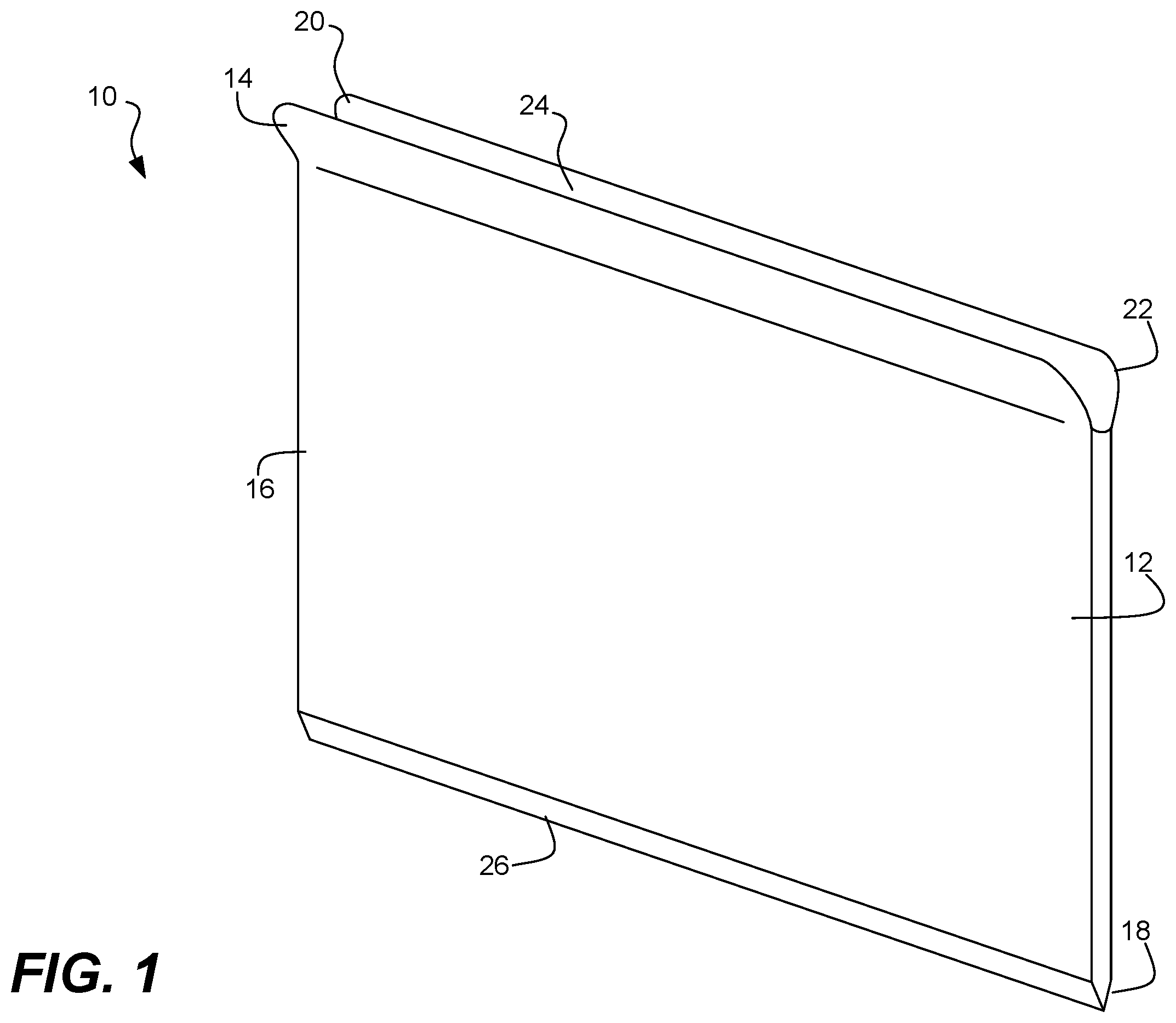 Patent US12342873 Figure 1 – Garment support