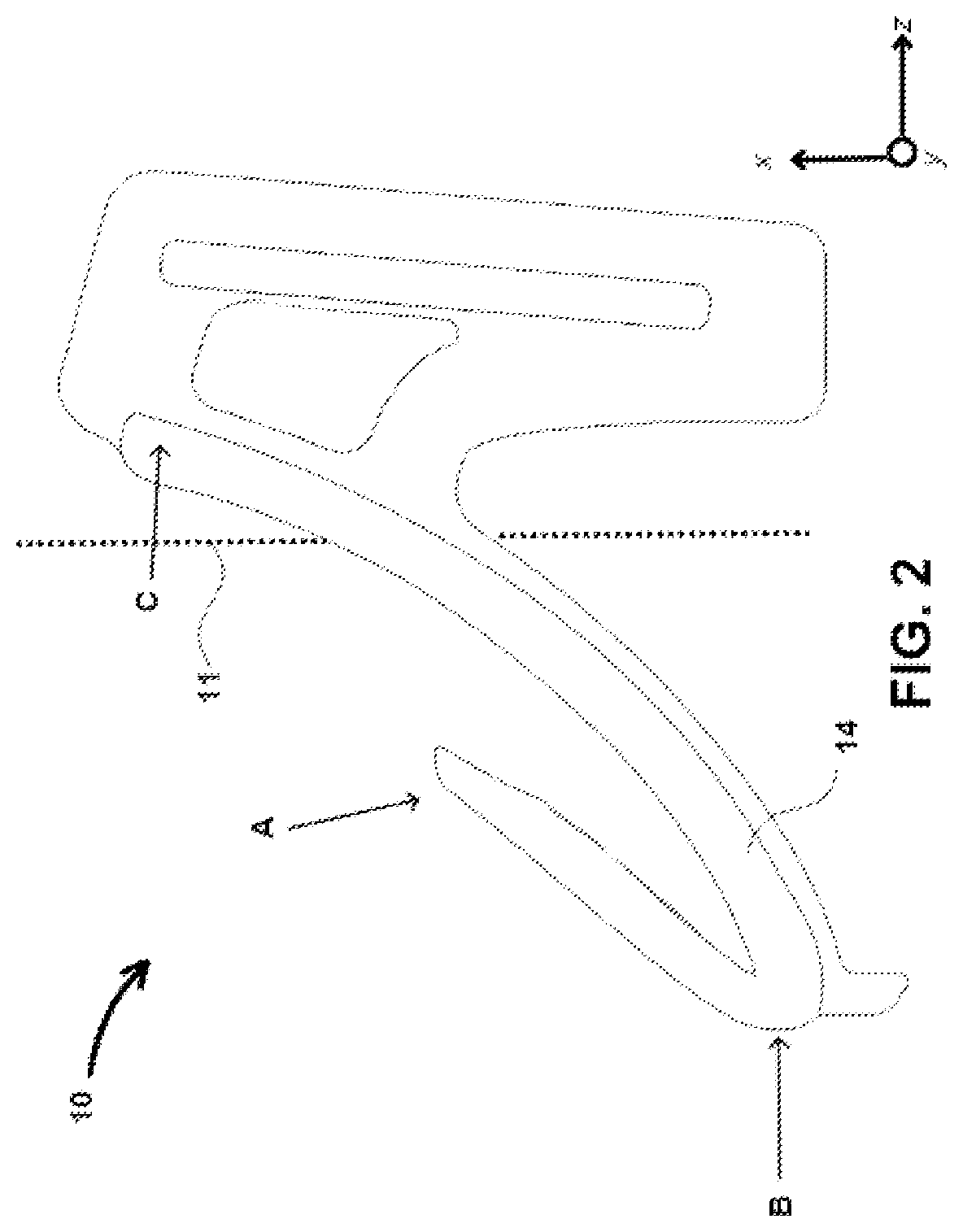Patent US12342876 Figure 2 – Polymeric breast support structure
