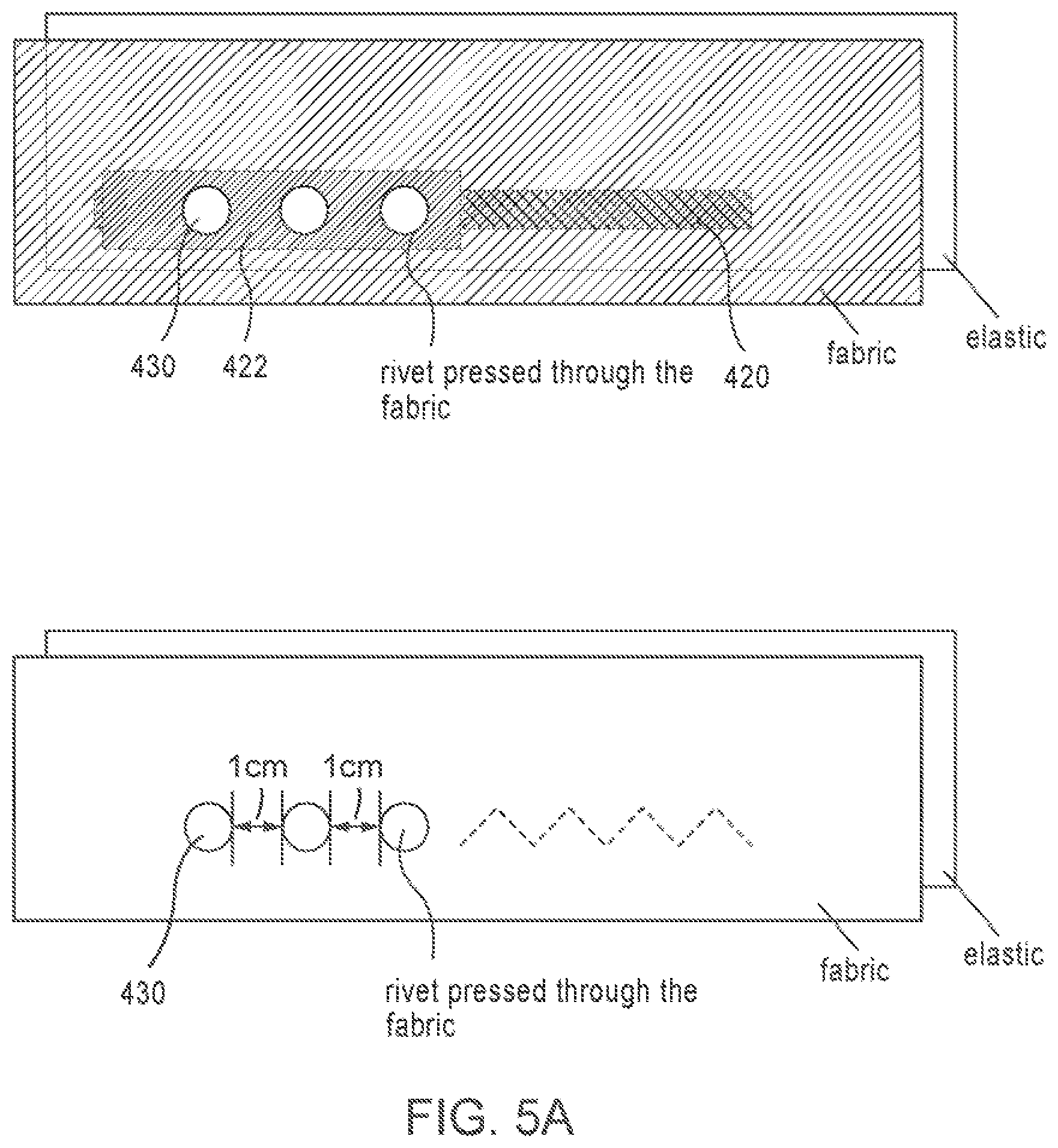 Patent US12342877 Figure 8 – Conductive band for biosensing garments