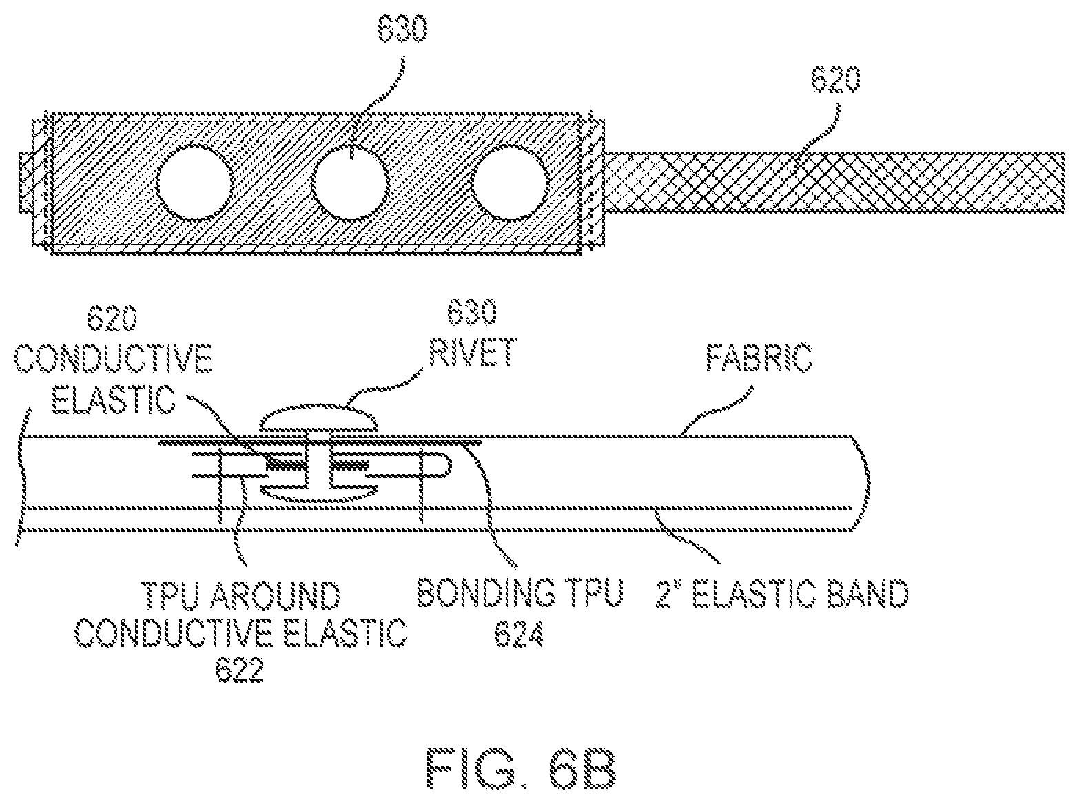 Patent US12342877 Figure 12 – Conductive band for biosensing garments