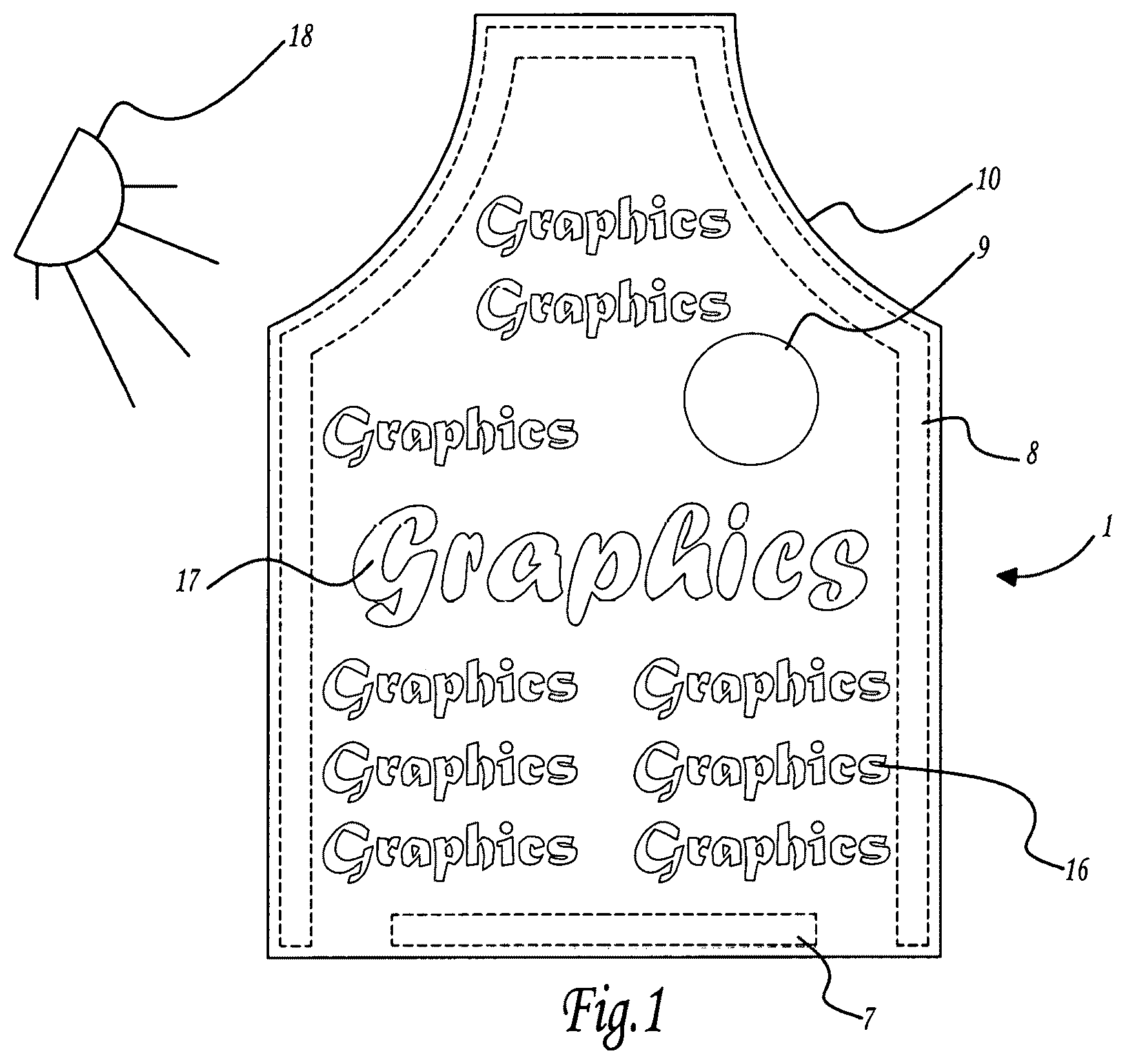 Patent US12342878 Figure 1 – Personal protector shield