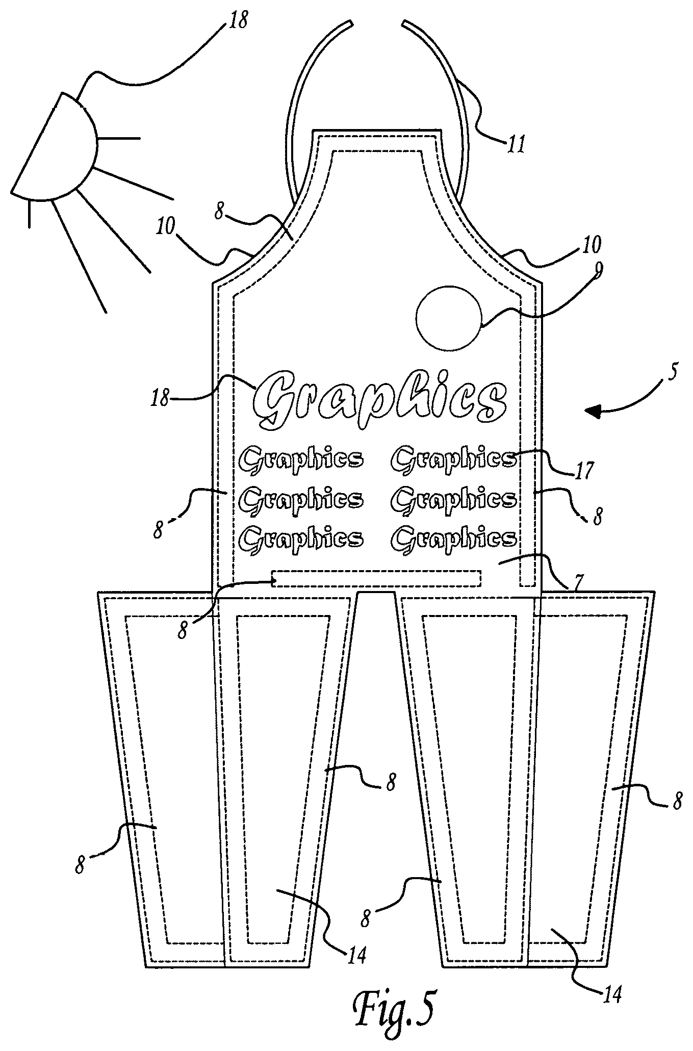 Patent US12342878 Figure 5 – Personal protector shield