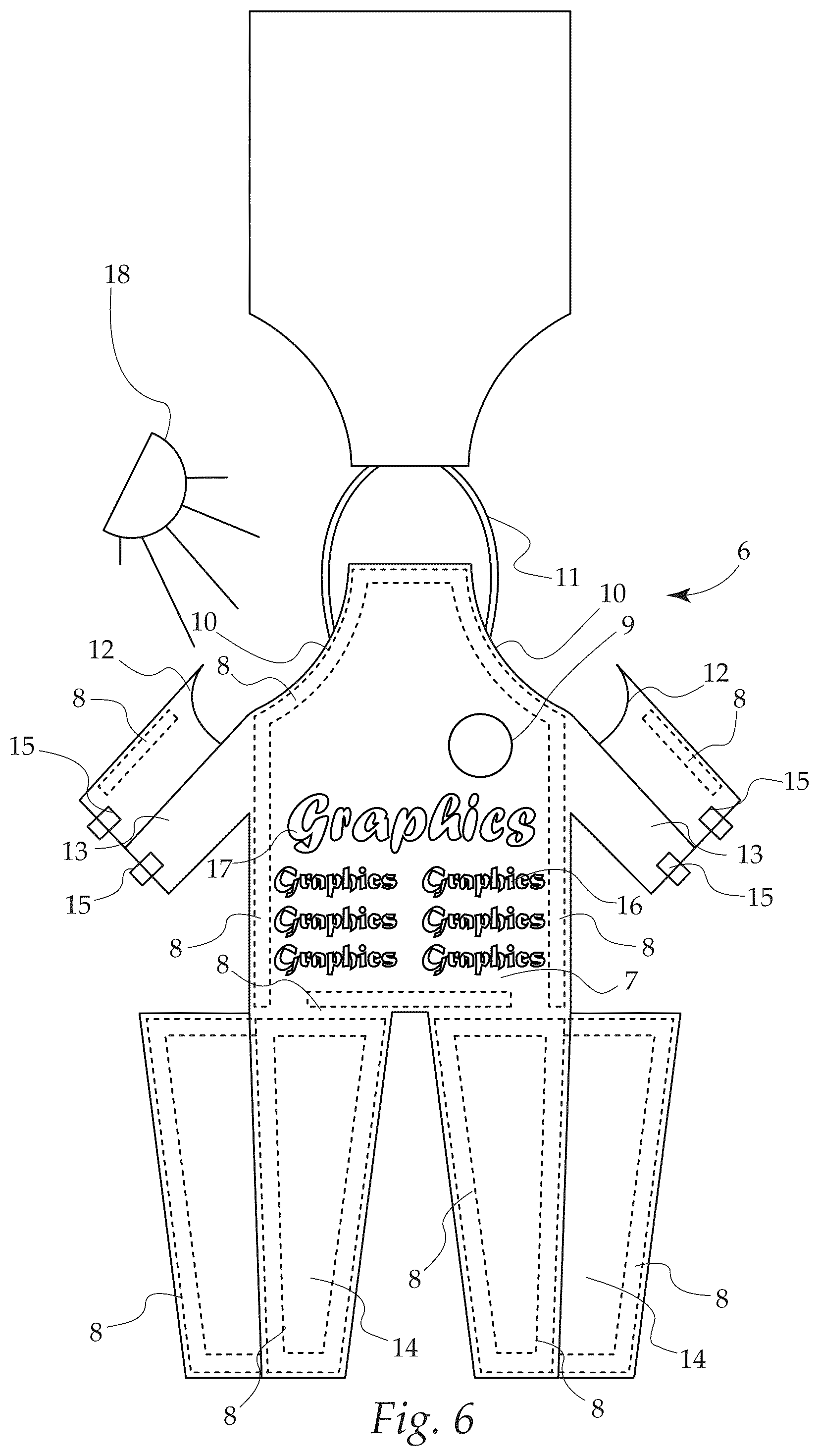 Patent US12342878 Figure 6 – Personal protector shield