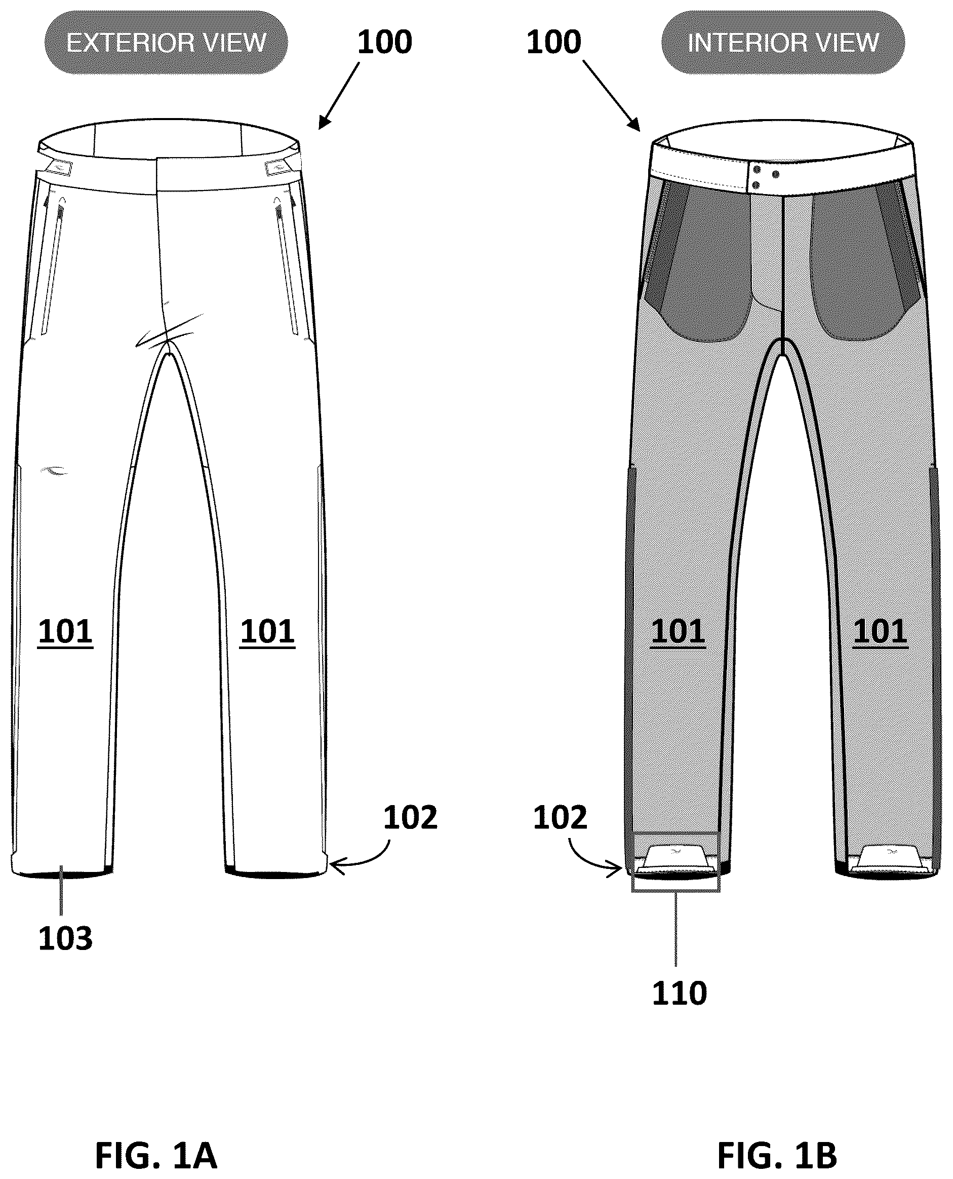 Patent US12342880 — Barrier layer for garments and articles — Figure 1