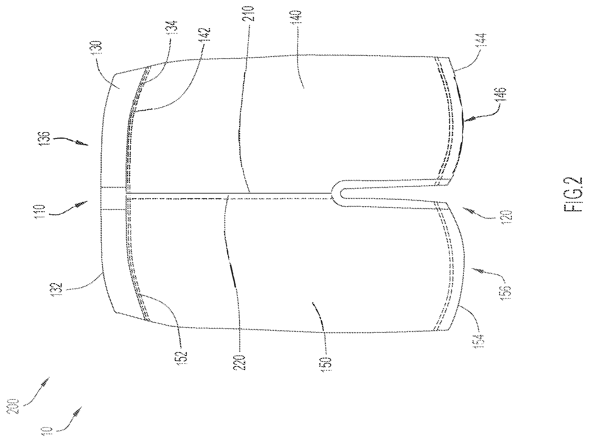 Patent US12342883 Figure 2 – Garment with waistband pocket