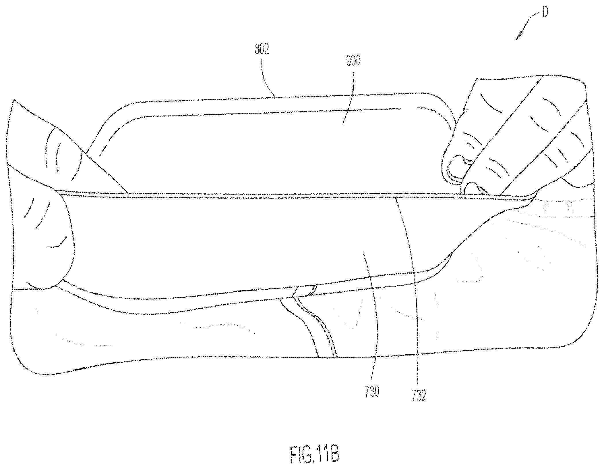 Patent US12342883 Figure 16 – Garment with waistband pocket