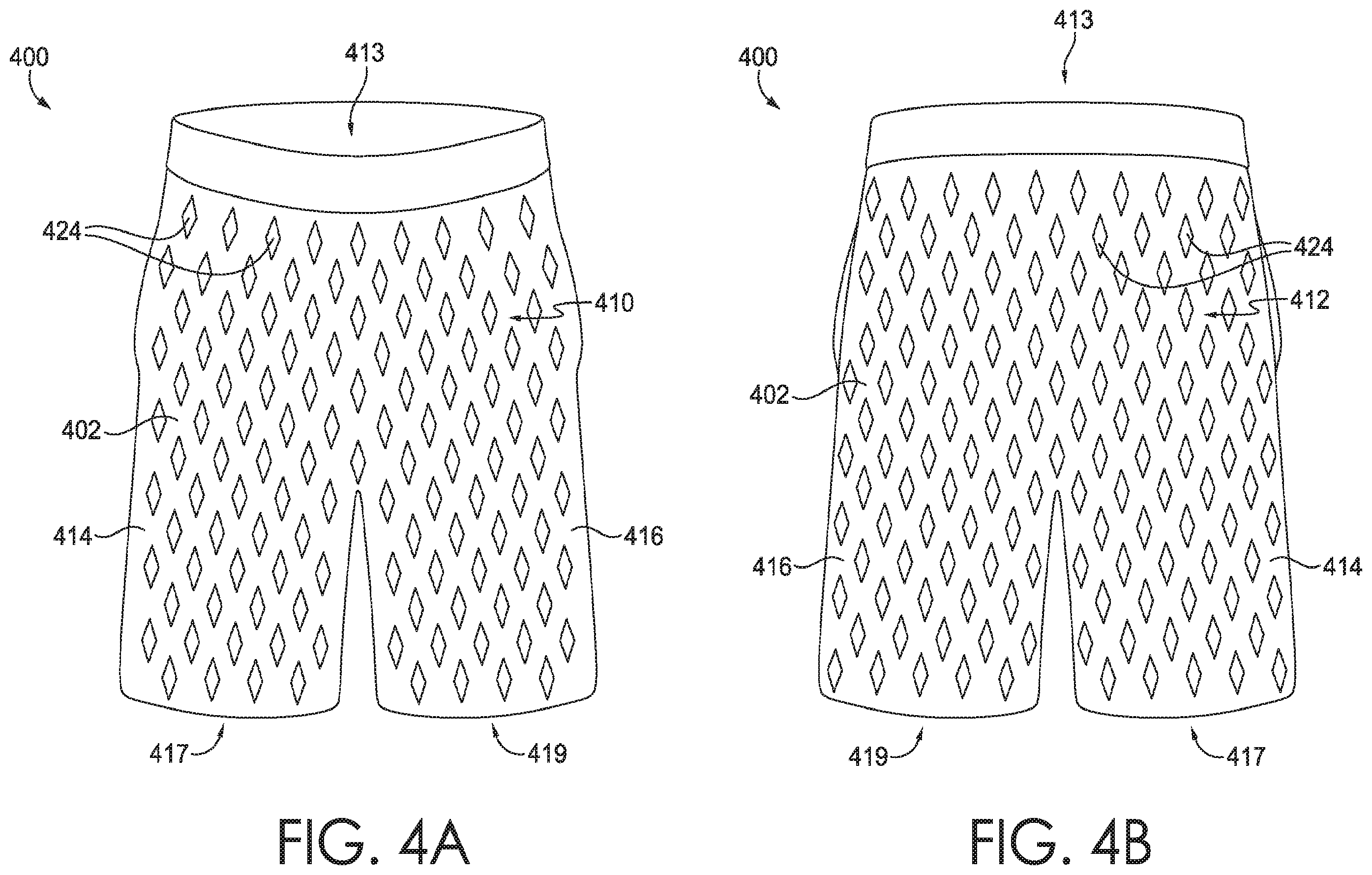 Patent US12342884 Figure 6 – Apparel with cling reduction features