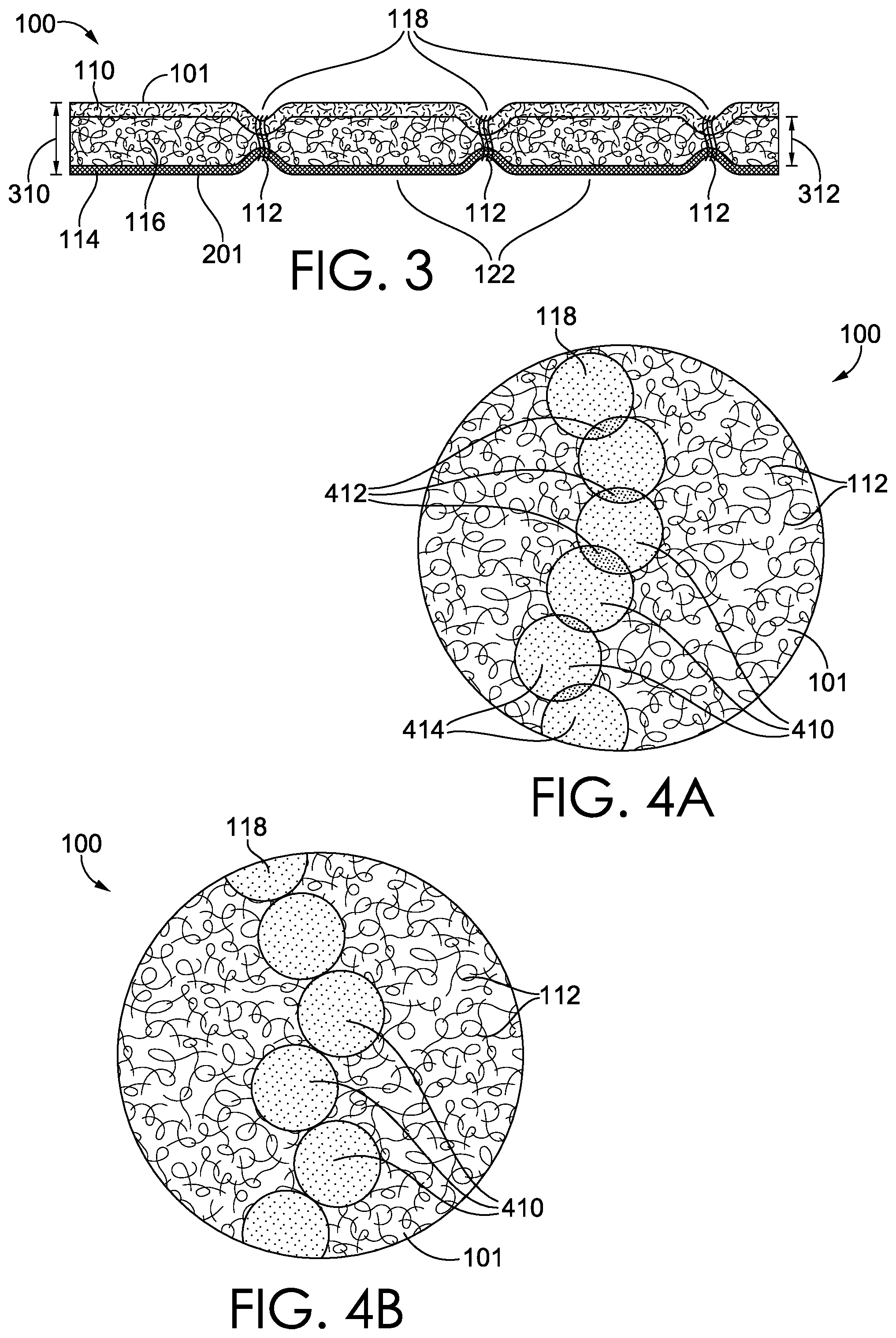 Patent US12342885 Figure 2 – Nonwoven textile with non-linear entangled seams suitable for garments