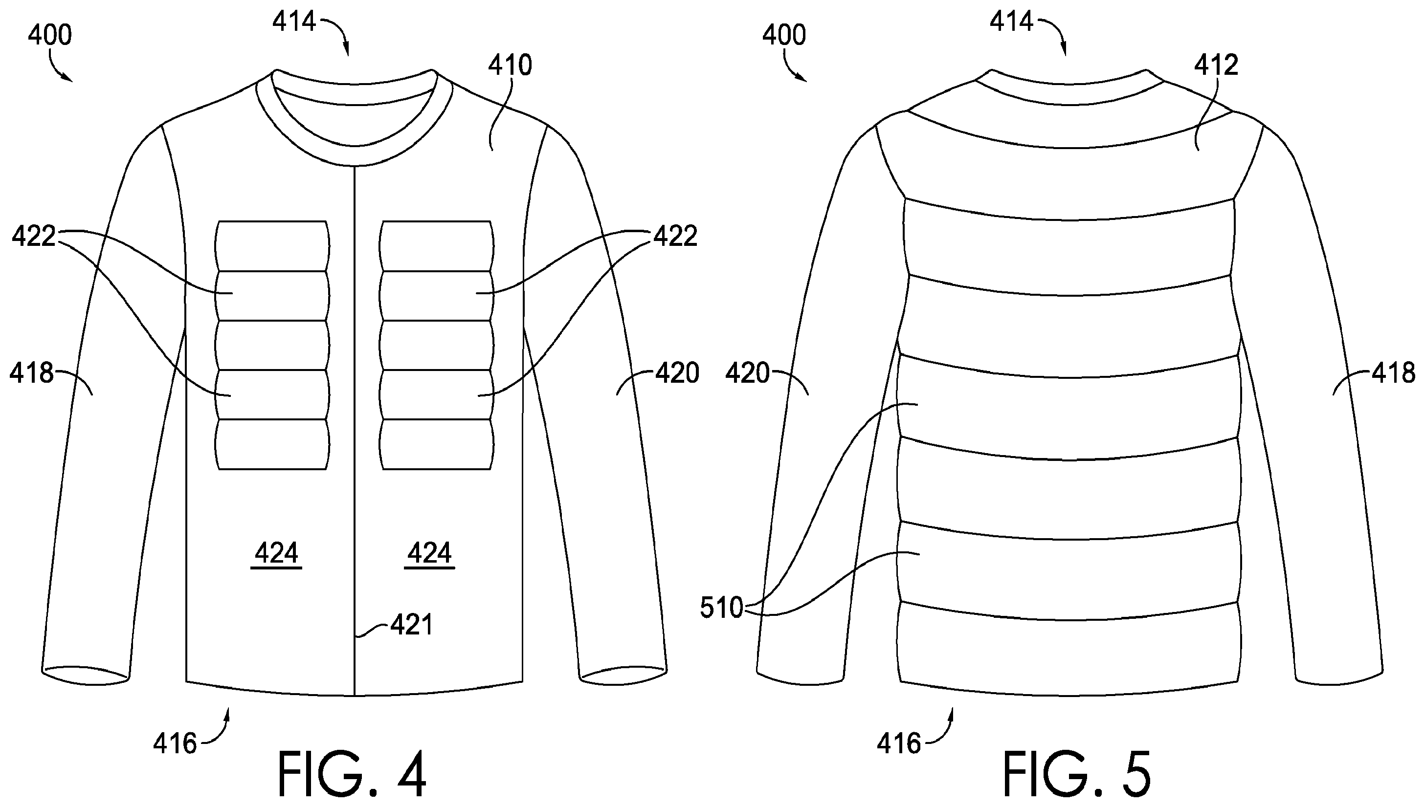 Patent US12342886 Figure 3 – Garments and articles incorporating recycled foam scrap