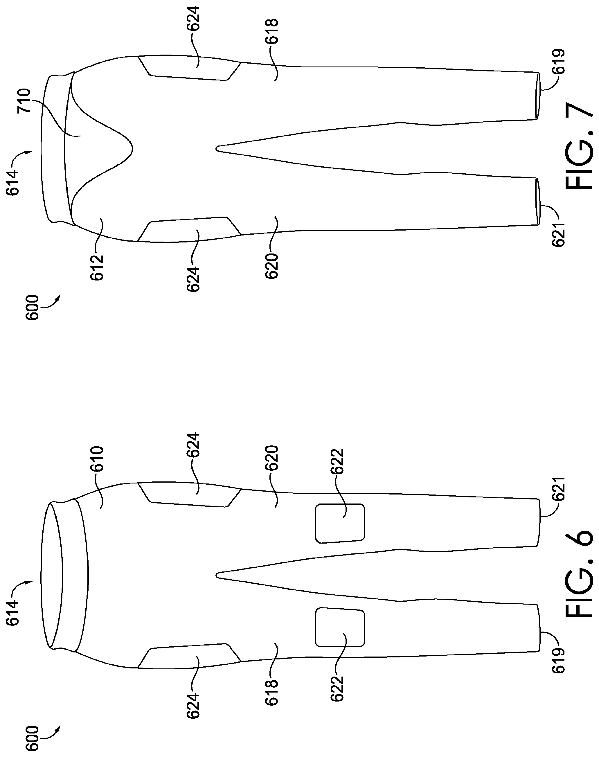 Patent US12342886 Figure 4 – Garments and articles incorporating recycled foam scrap