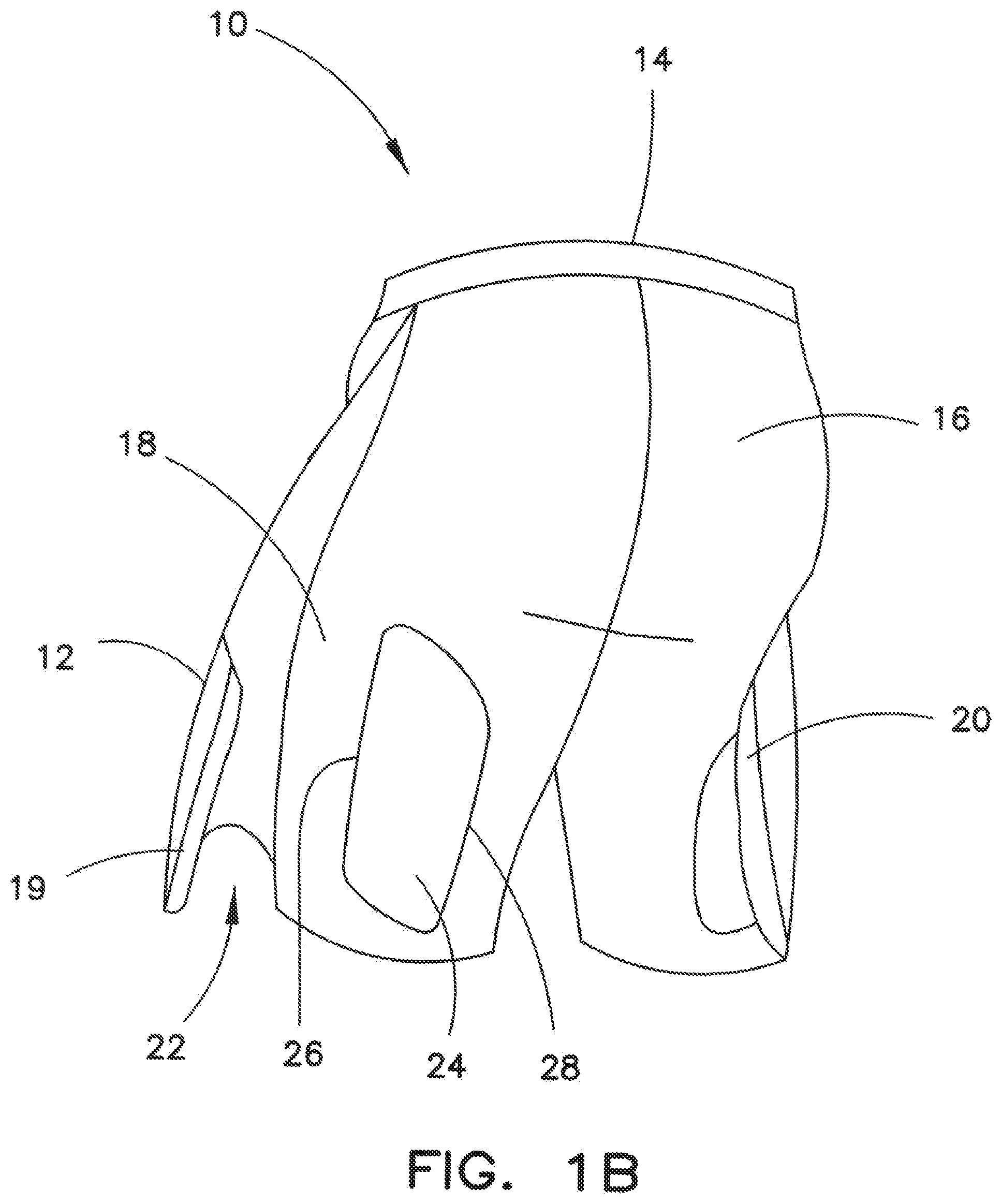Patent US12342888 Figure 2 – Garment with compression adjustment arrangement