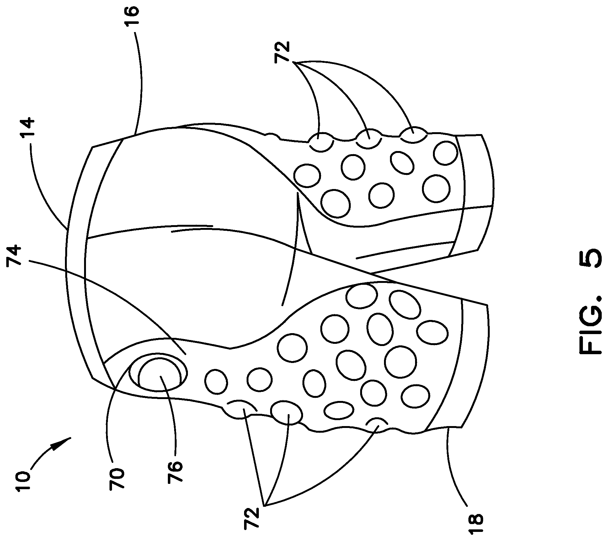 Patent US12342888 Figure 7 – Garment with compression adjustment arrangement