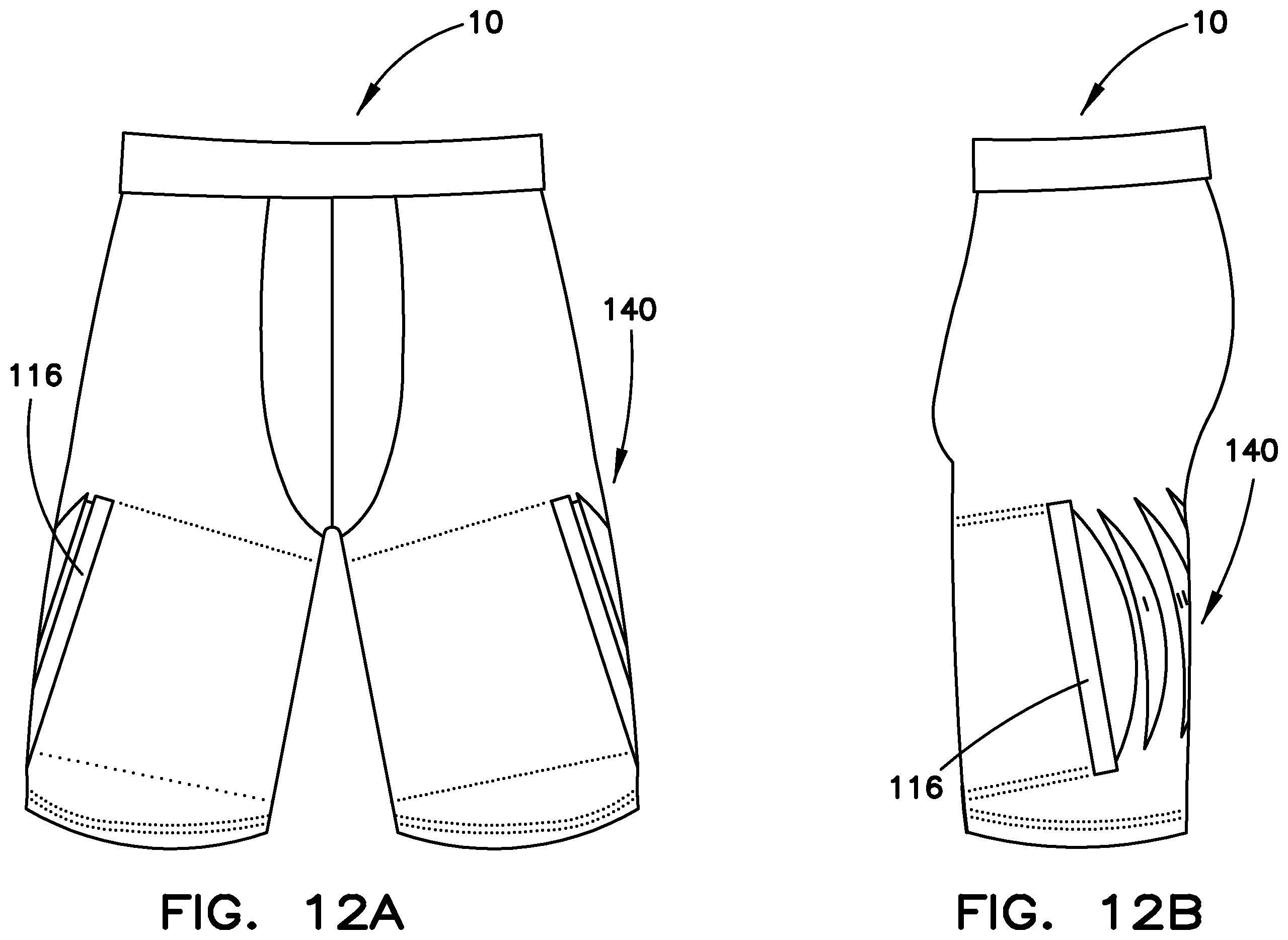 Patent US12342888 Figure 20 – Garment with compression adjustment arrangement