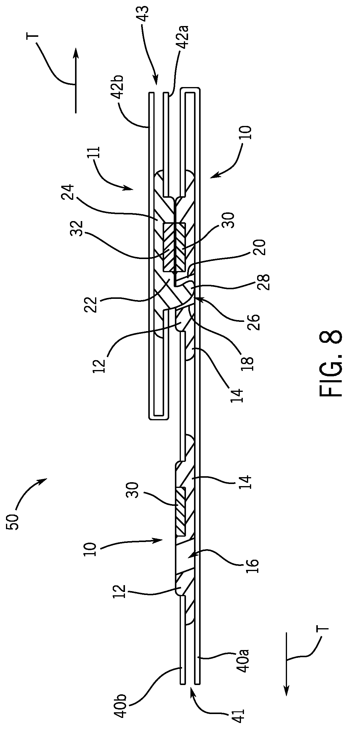Patent US12342889 Figure 5 – Garment with accessible magnetic closure