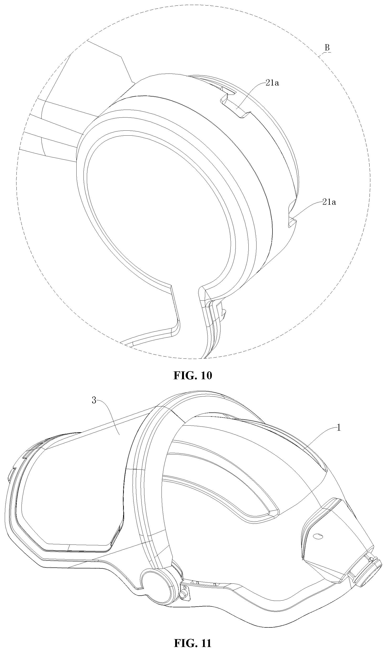 Patent US12342896 Figure 5 – Wearable head-protecting safety device