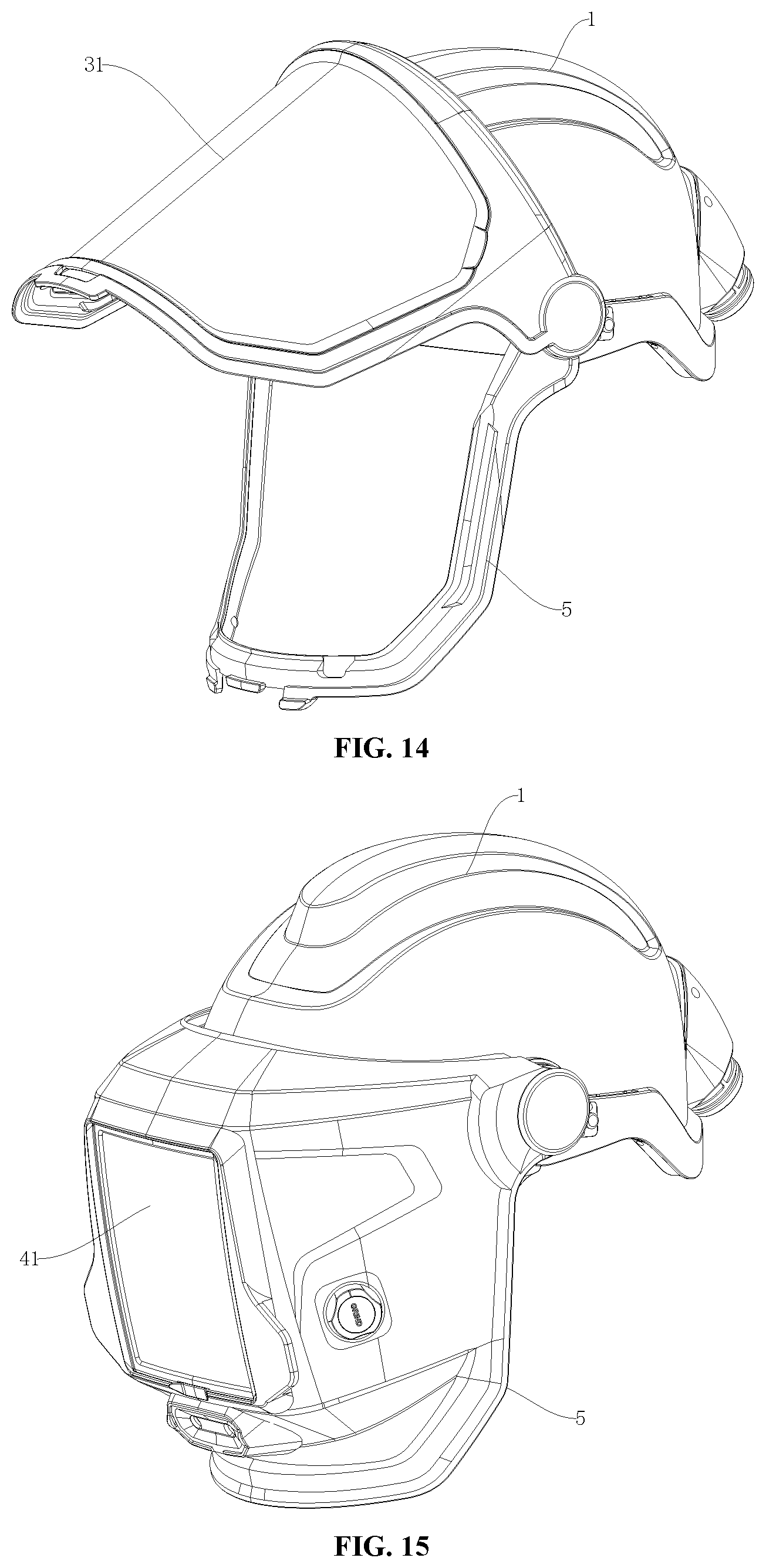 Patent US12342896 Figure 7 – Wearable head-protecting safety device