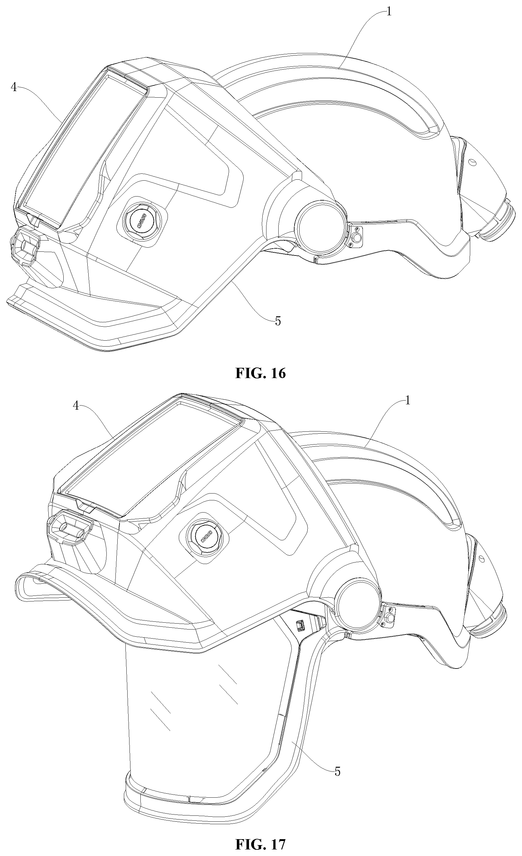 Patent US12342896 Figure 8 – Wearable head-protecting safety device
