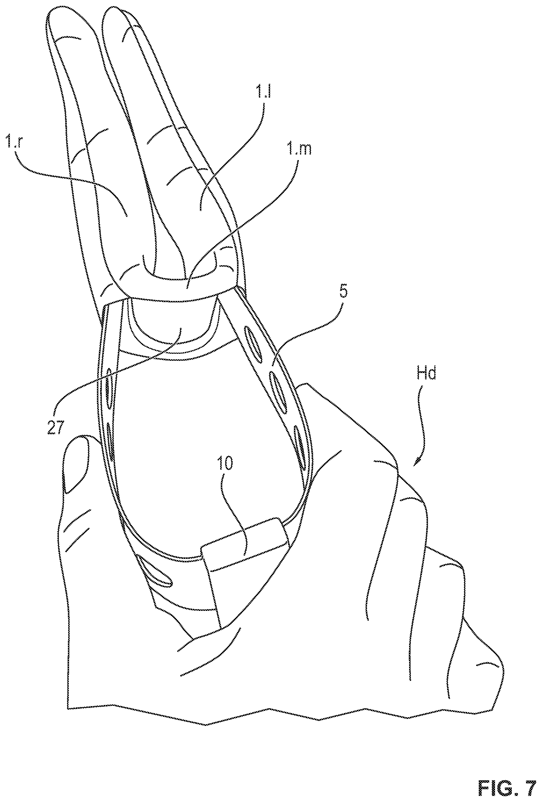 Patent US12342898 Figure 7 – Safety helmet with a sheathed bearing element, process for removing the sheathing from the safety helmet and process for manufacturing such a safety helmet