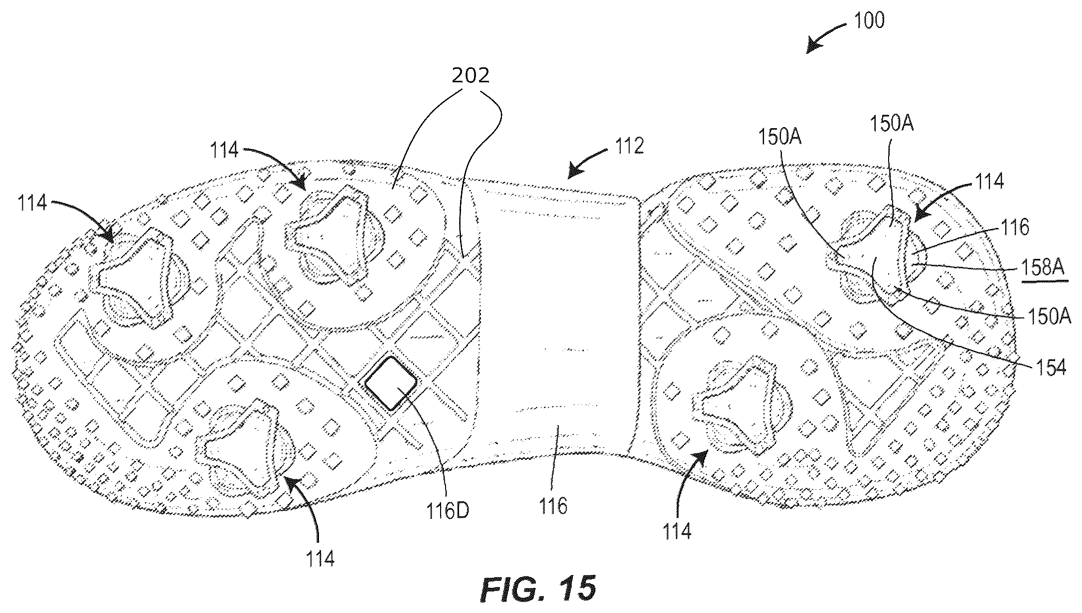 Patent US12342900 Figure 12 – Article of footwear with soil-shedding performance