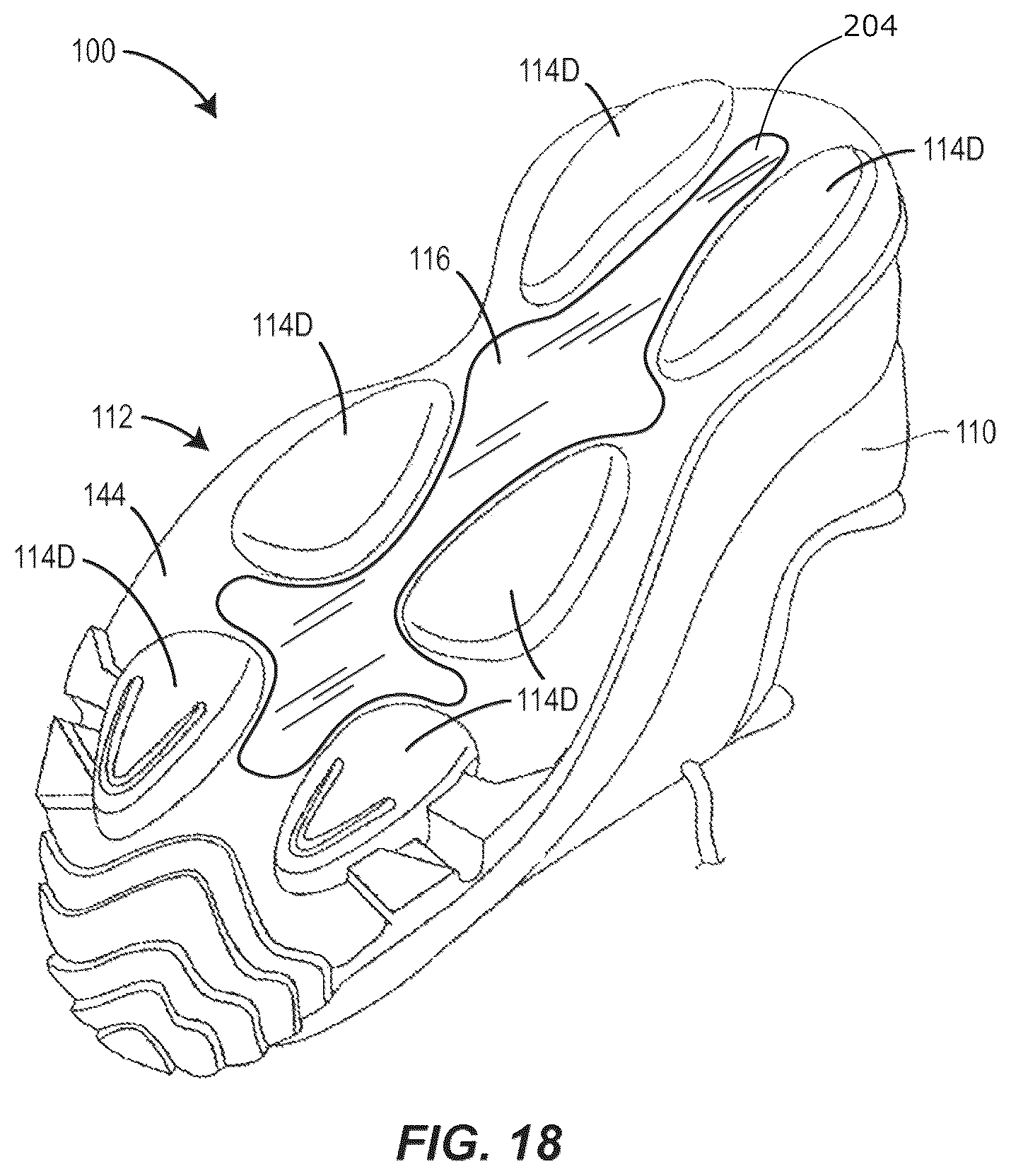 Patent US12342900 Figure 15 – Article of footwear with soil-shedding performance