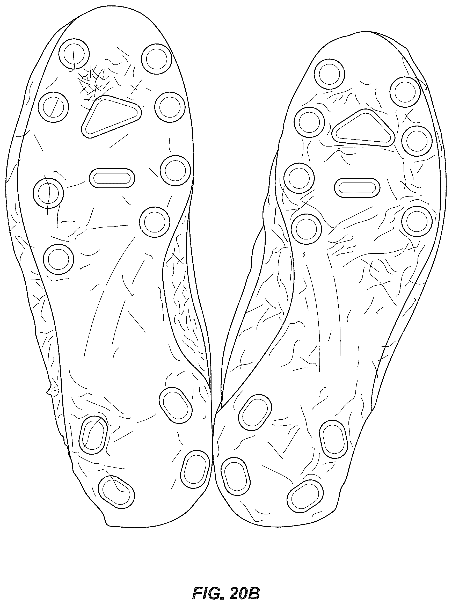 Patent US12342900 Figure 18 – Article of footwear with soil-shedding performance