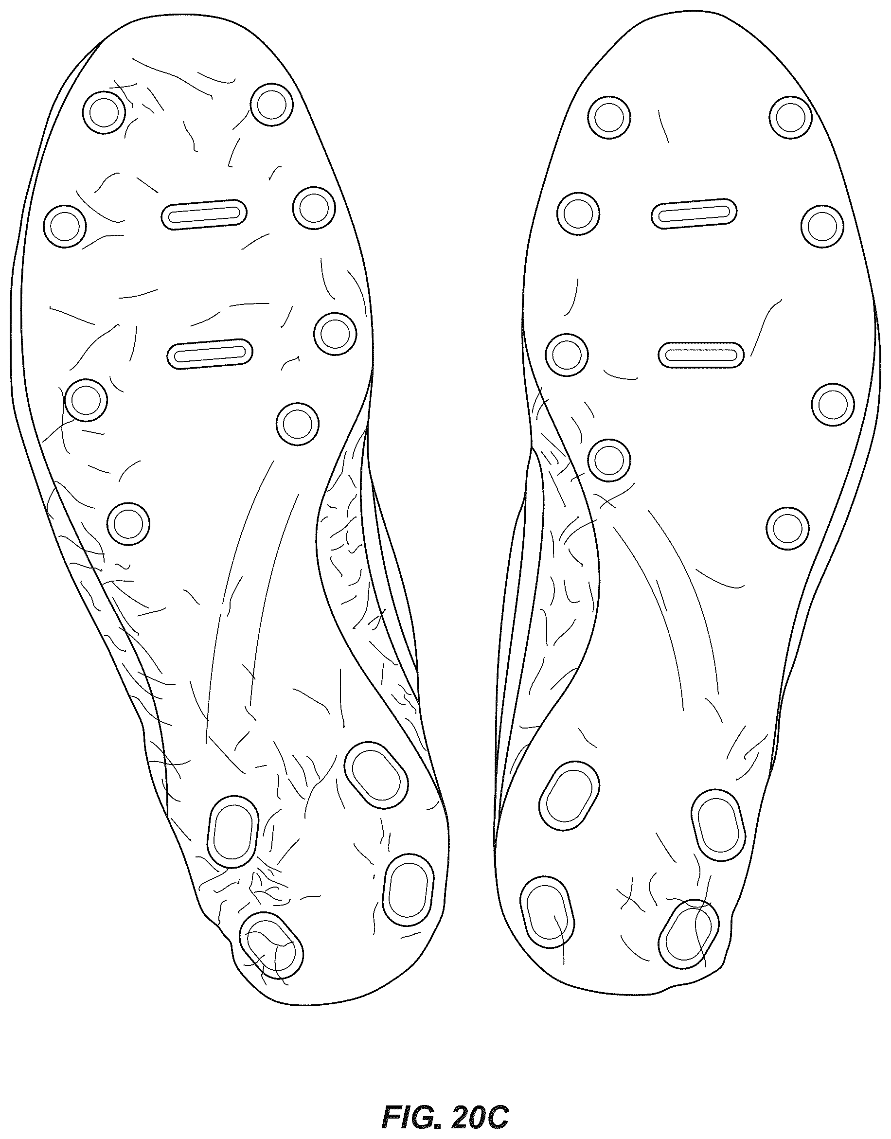 Patent US12342900 Figure 19 – Article of footwear with soil-shedding performance