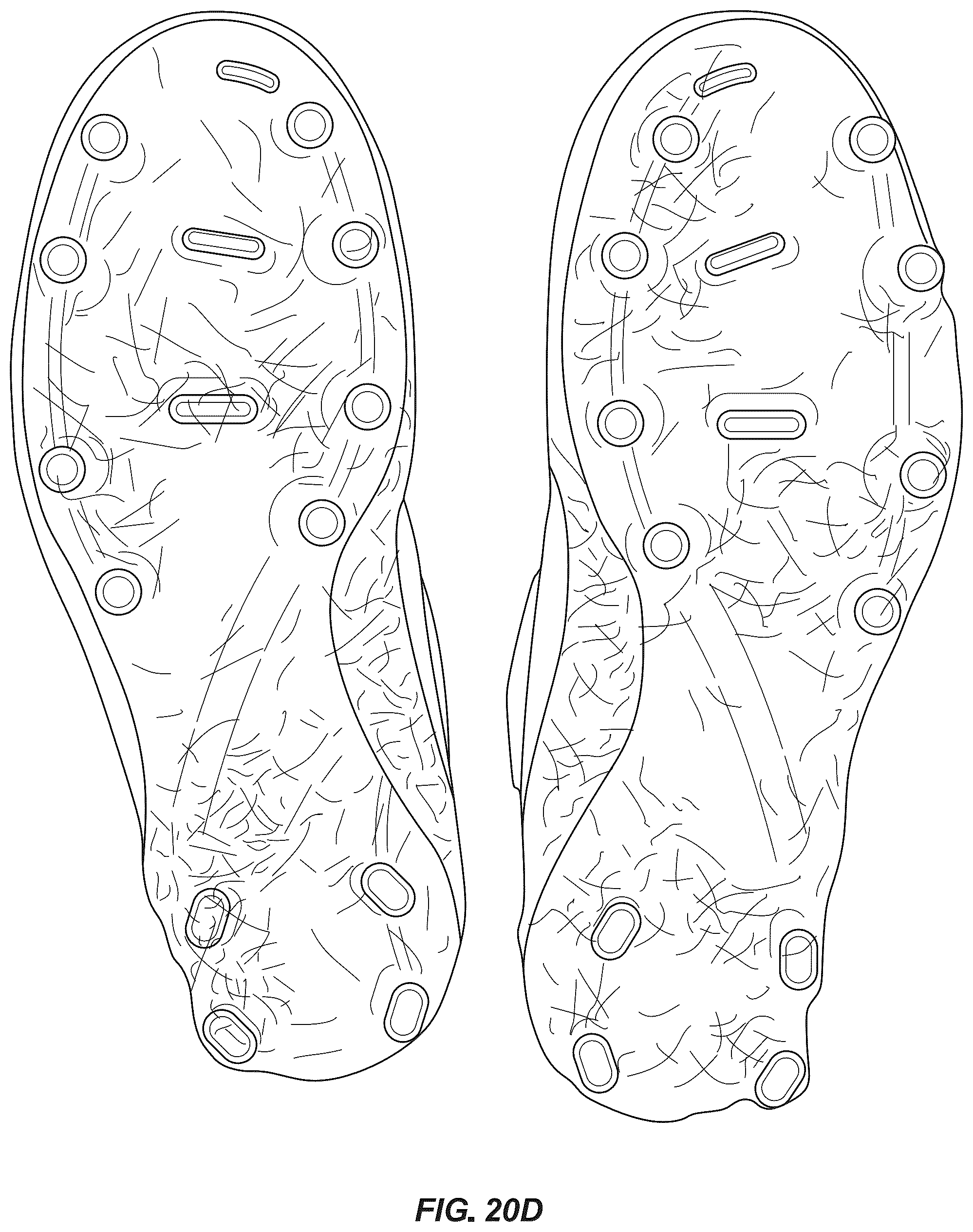 Patent US12342900 Figure 20 – Article of footwear with soil-shedding performance